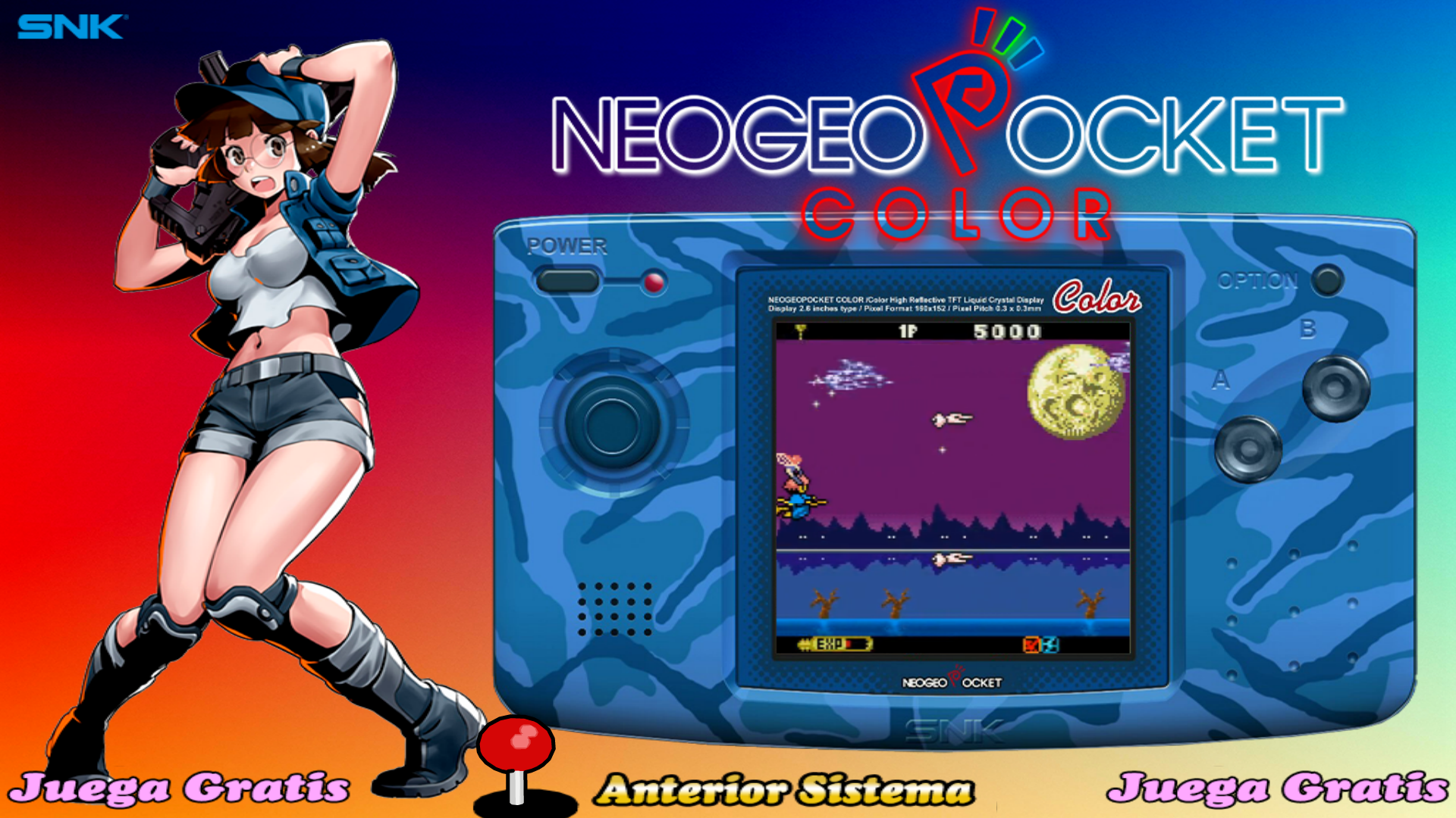 SNK Neo Geo Pocket Color (Main Theme 16:9) Menu Themes