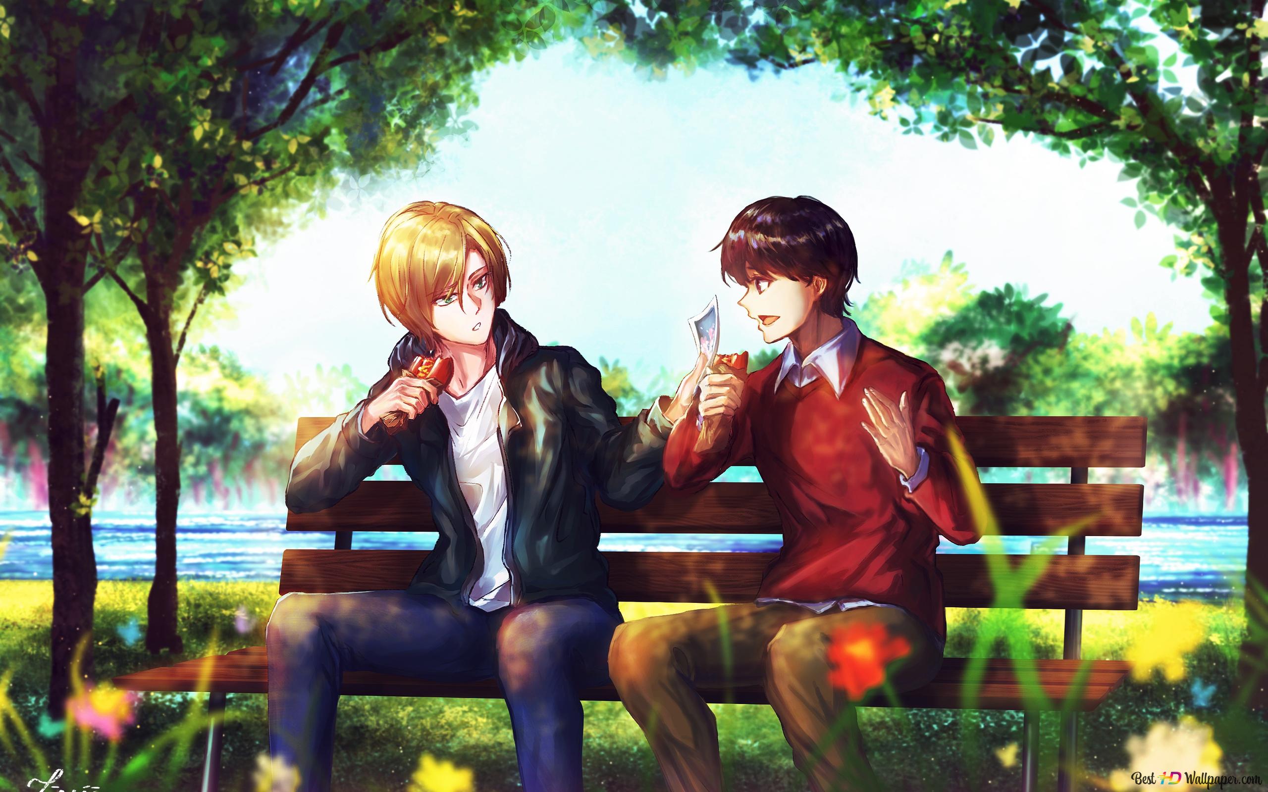 Banana Fish Lynx and Eiji Okumura 2K wallpaper download