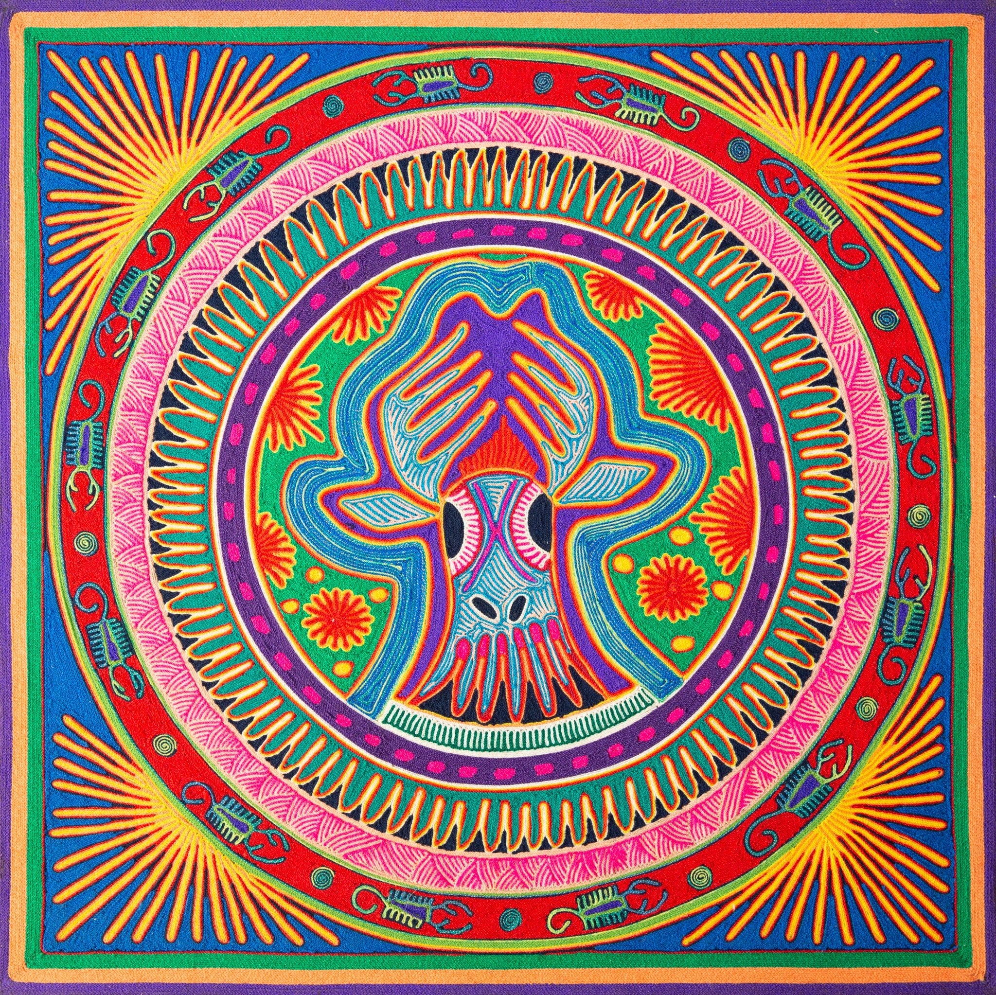 Huichol Yarn Painting Print • L 131