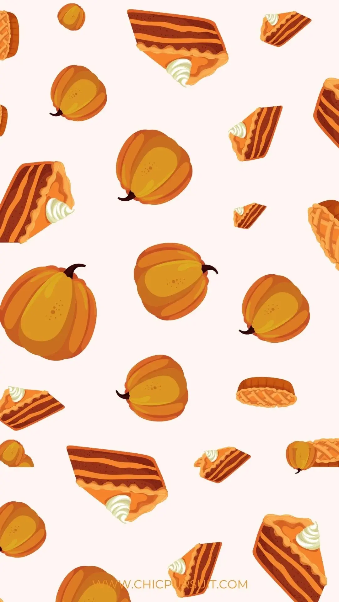 Happy Thanksgiving Seasonal Wallpaper For Thanksgiving Pumpkin Pies And Pumpkins