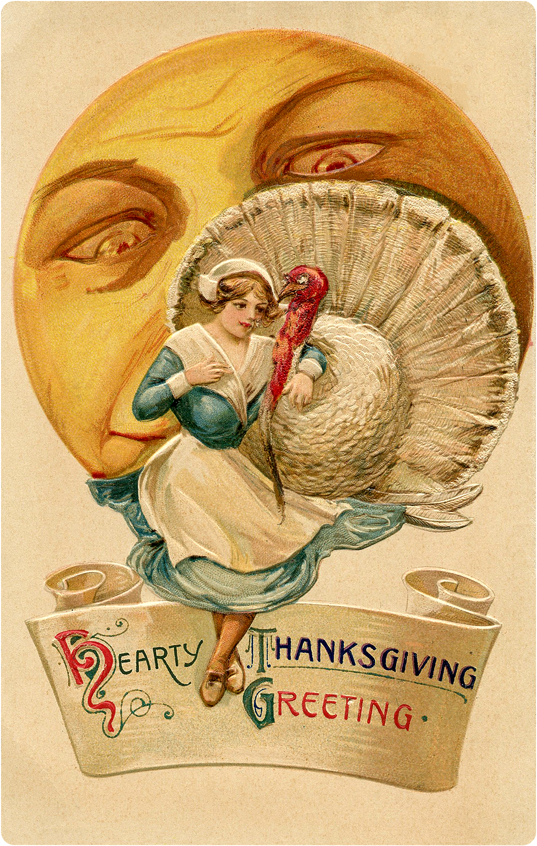 White Turkey Image Thanksgiving! Graphics Fairy