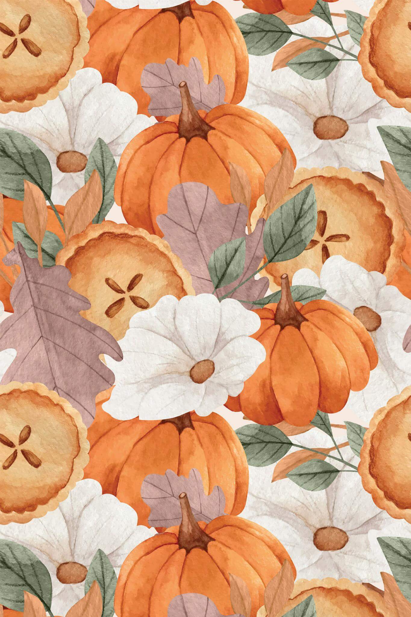 Thanksgiving Pattern Abstract Peel And Stick Wallpaper Or Non Pasted