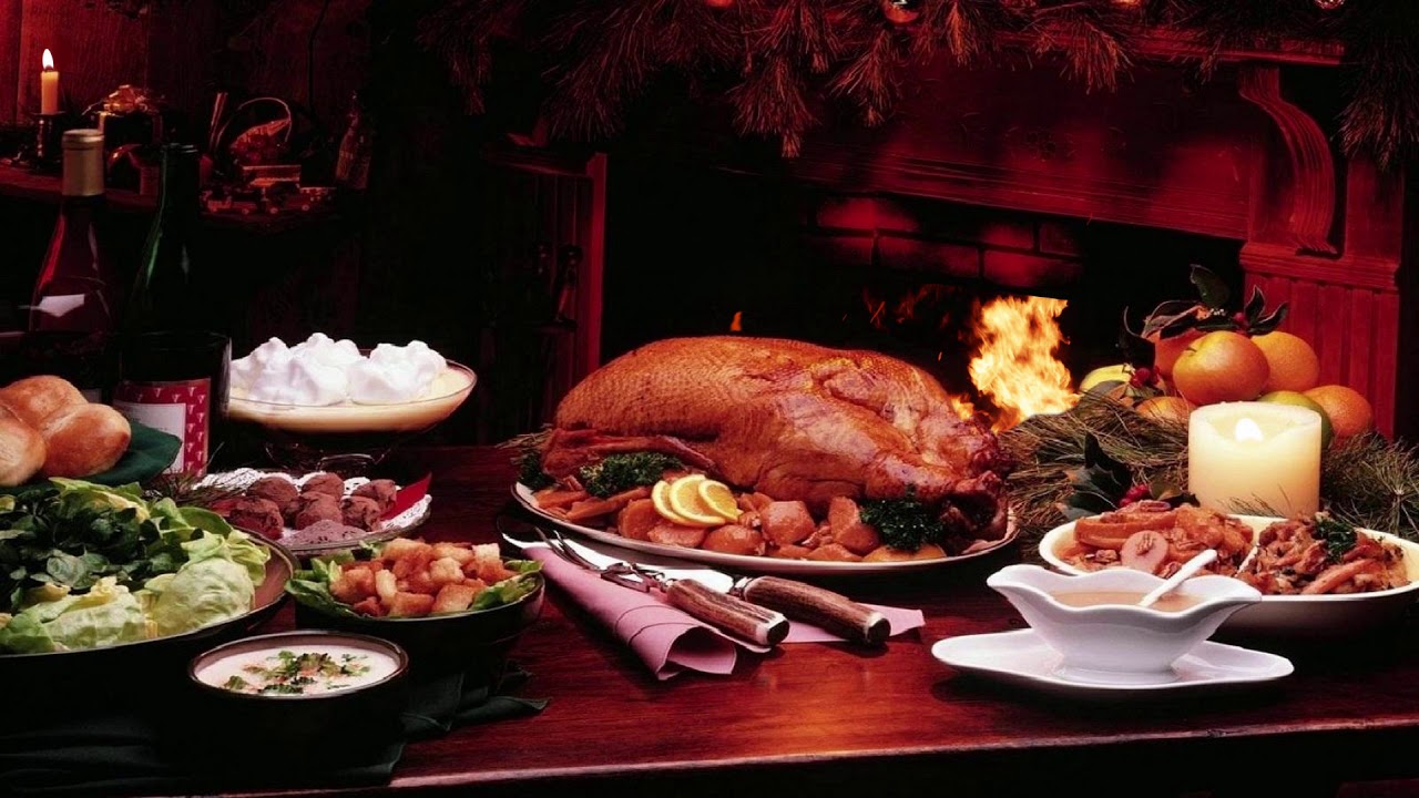 Thanksgiving Day Dinner Animated Background Loop