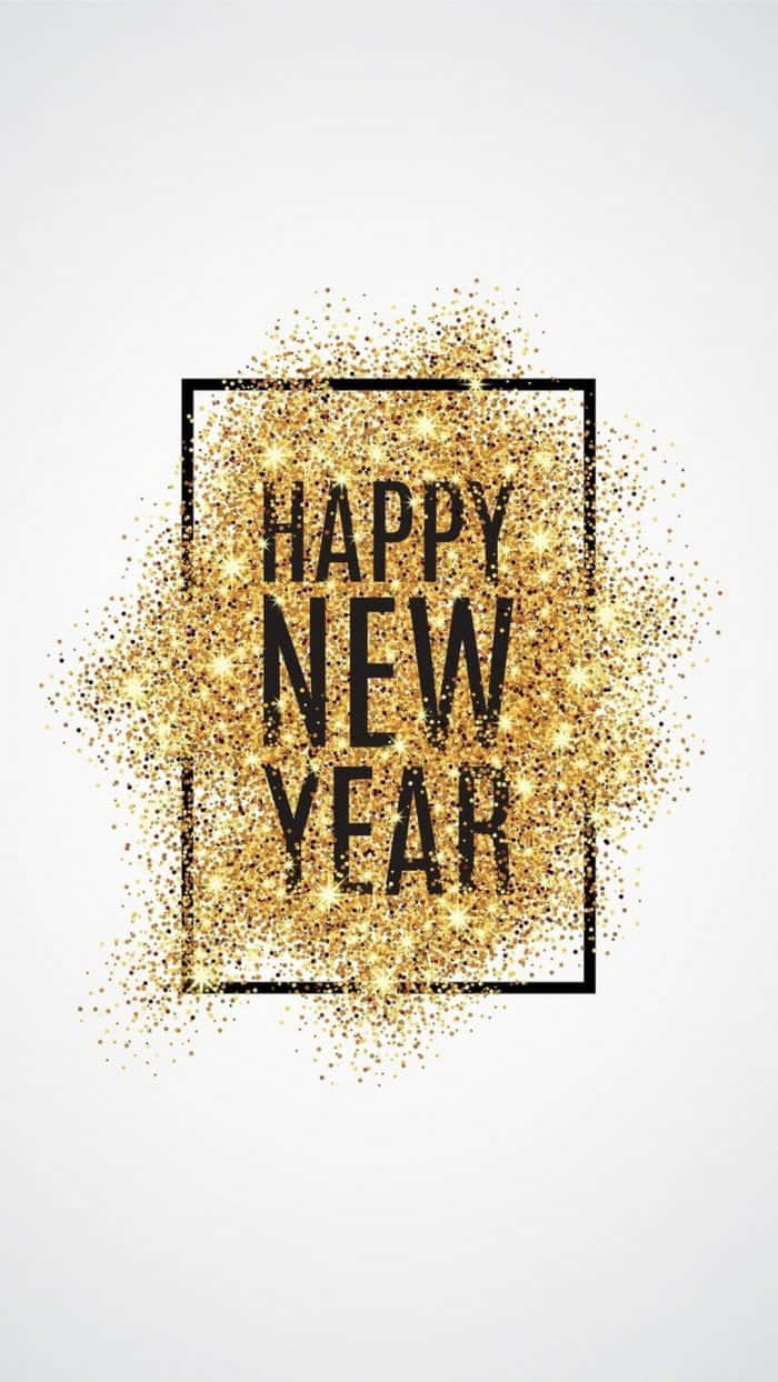 Download Happy New Year Gold Glitter Background Wallpaper