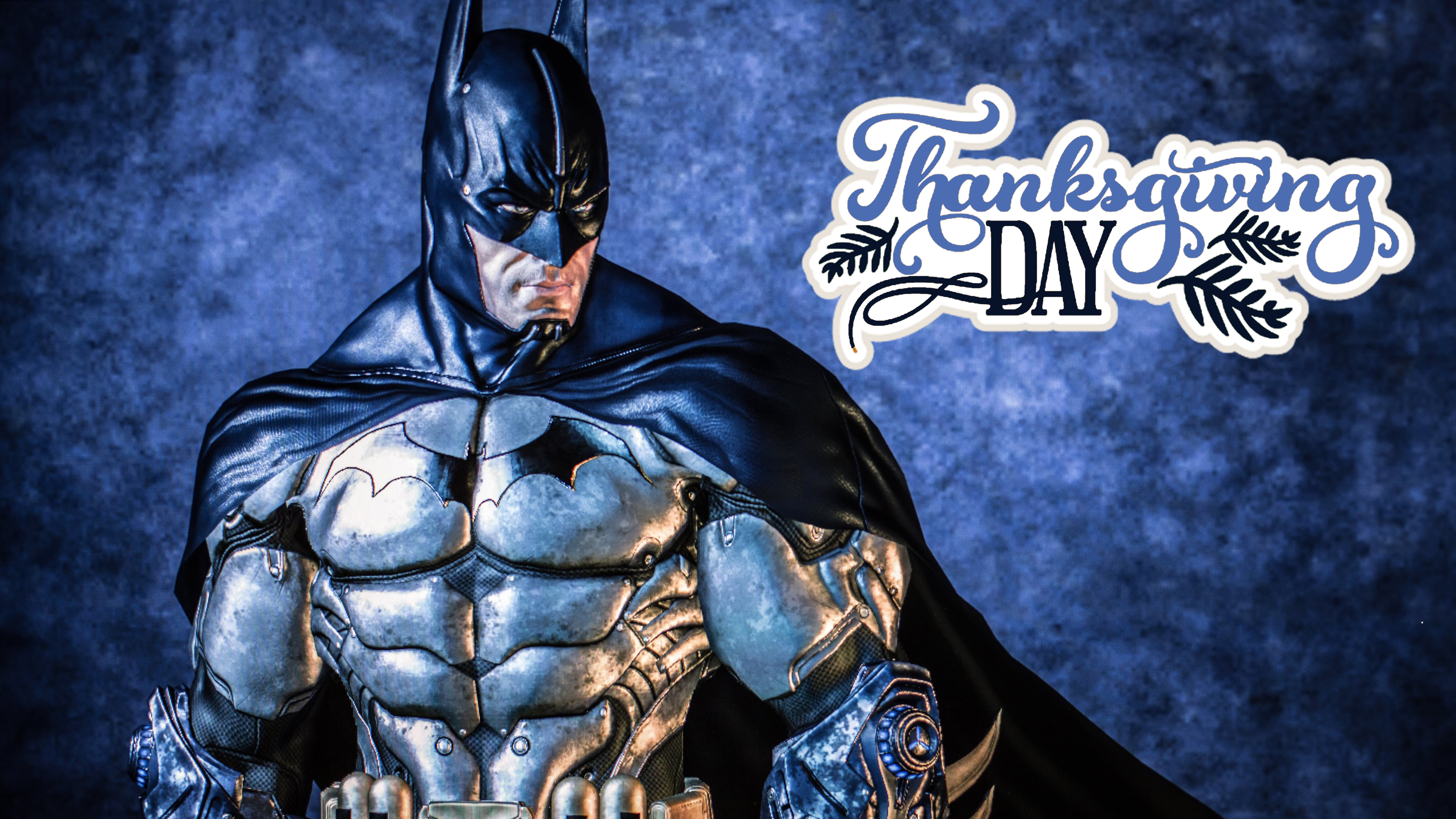 Batman Wishing Happy Thanksgiving Day Ultra HD Wallpaper
