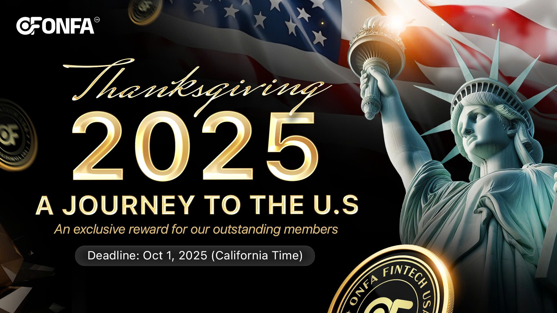 ONFA 2025: A Special Journey to the United States ONFA proudly presents an exclusive trip to the U.S. as a reward for our most outstanding members a recognition of