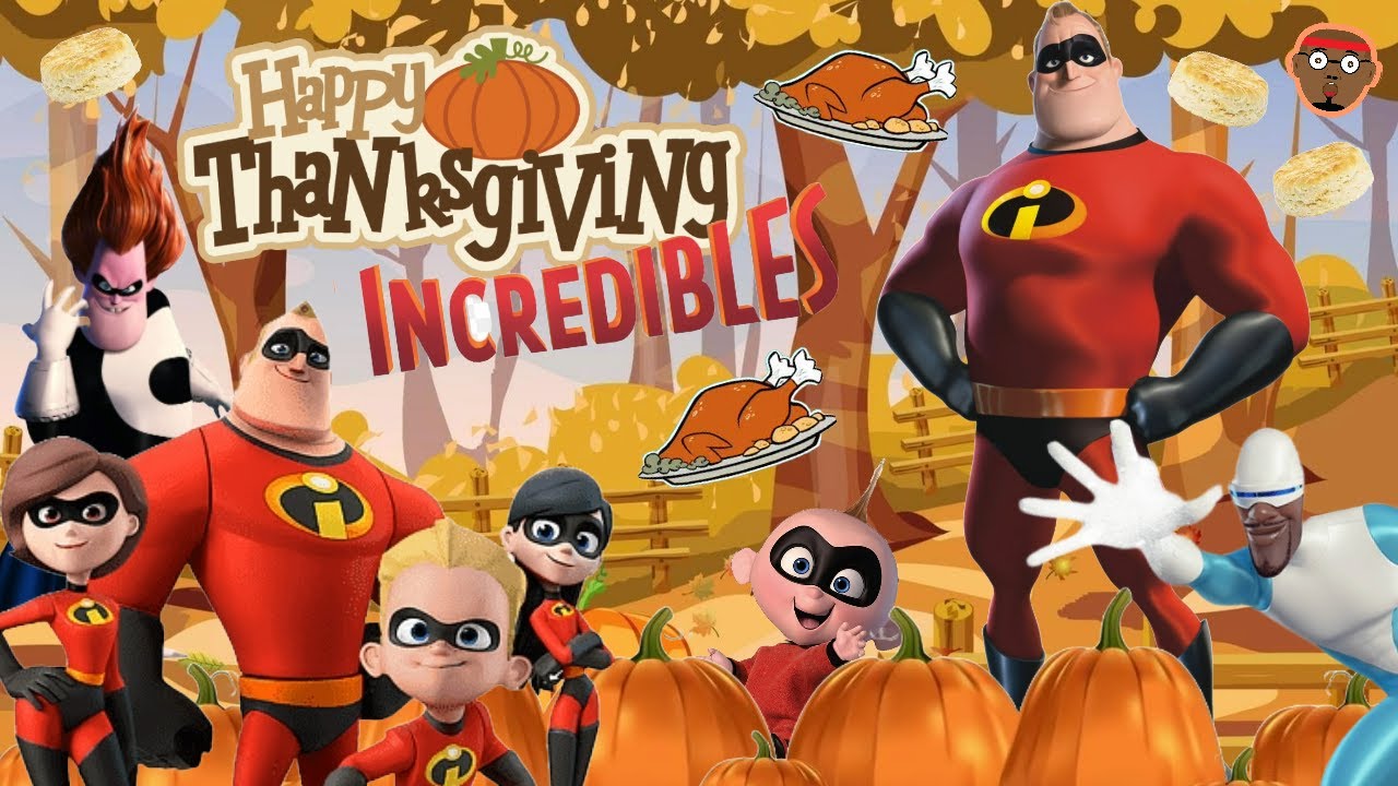 Incredibles Thanksgiving Run. Incredibles Run and Freeze. Fun Kids Game