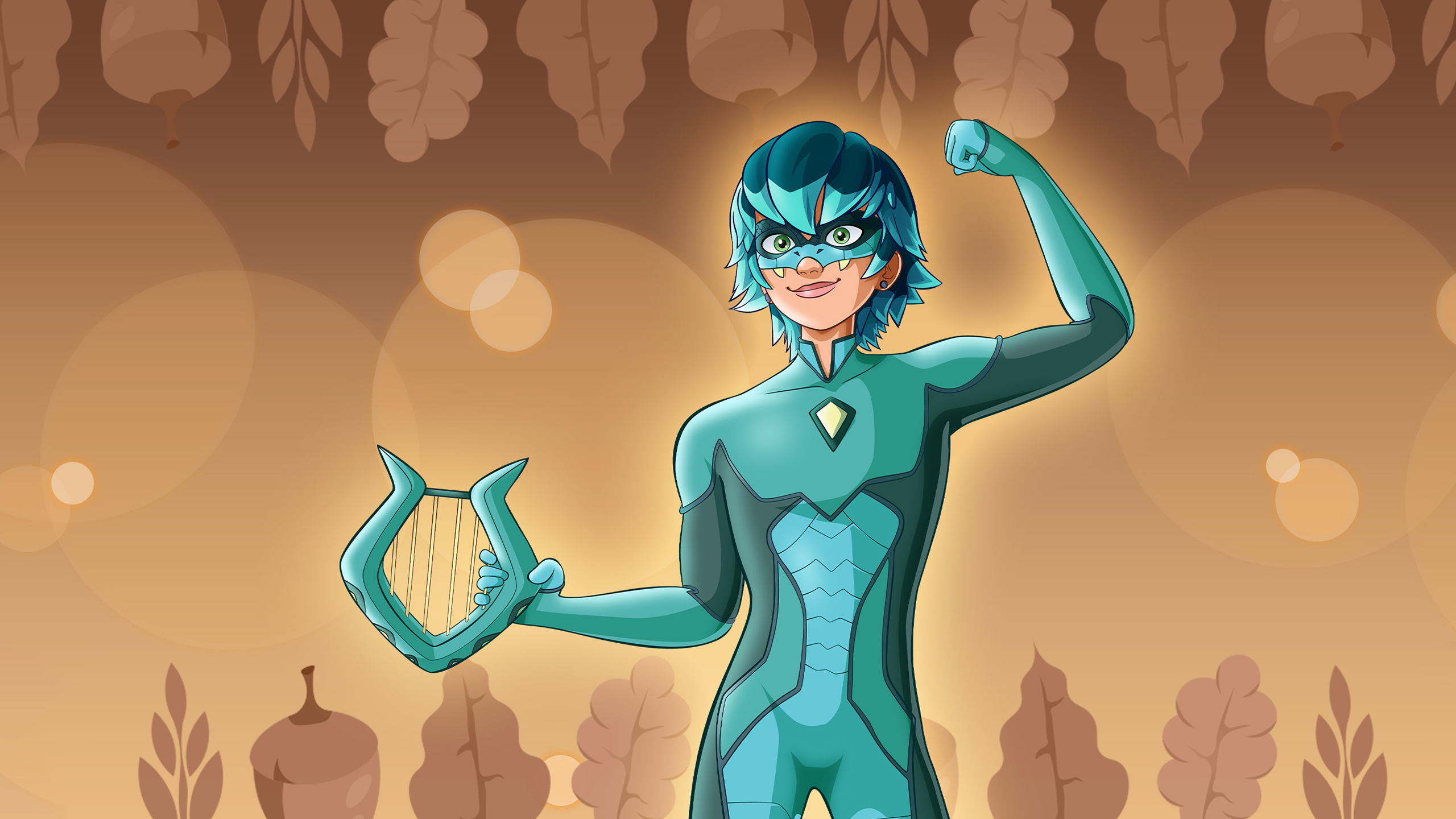 Miraculous Ladybug Thanksgiving style HD wallpaper