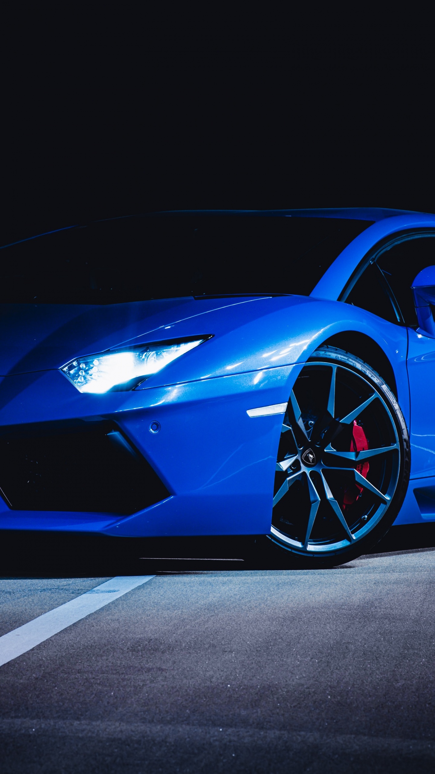 Lamborghini Huracan Wallpaper 4K, Blue, Dark
