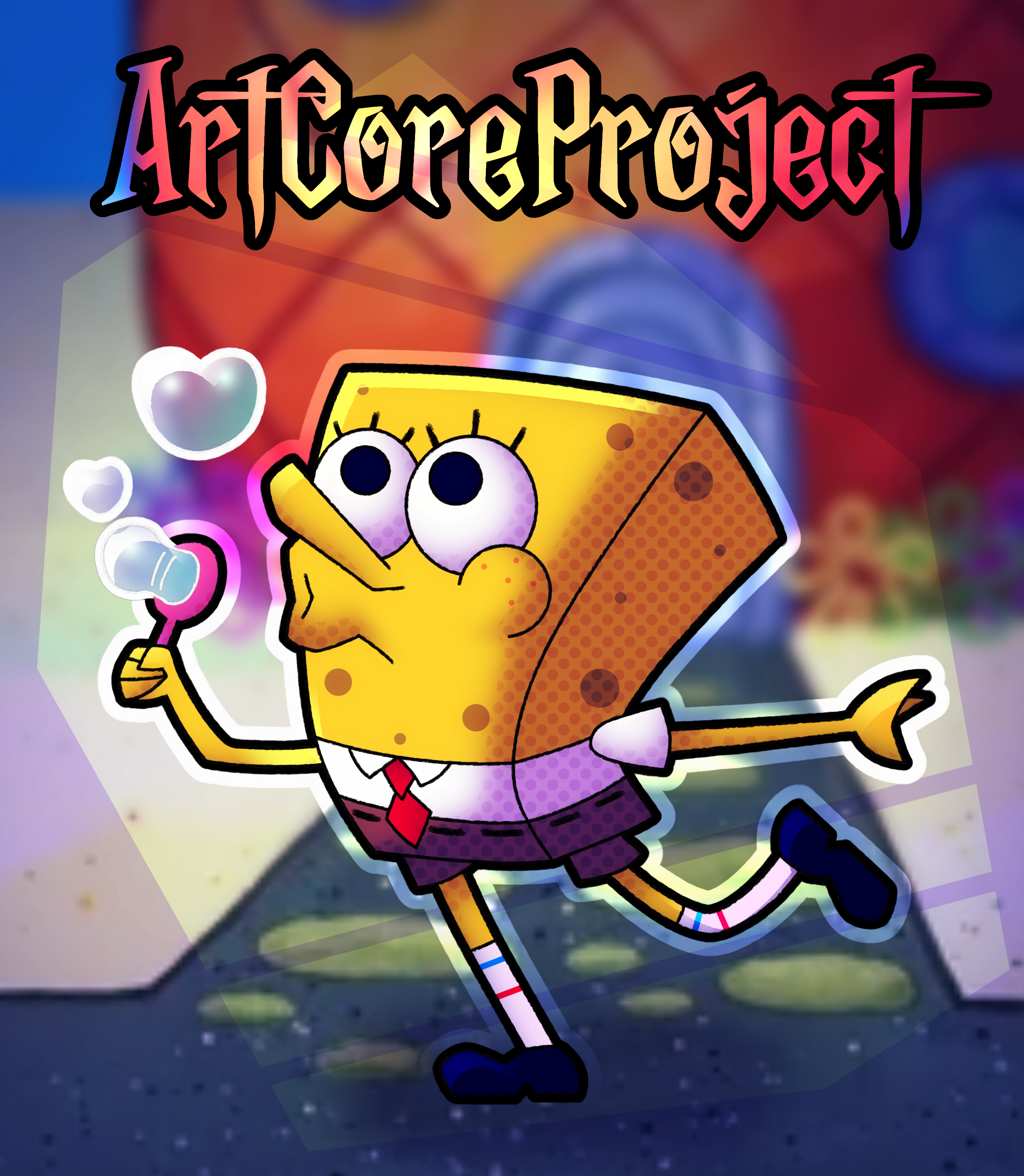 Spongebob blowing bubbles by ArtCoreProject on Newgrounds
