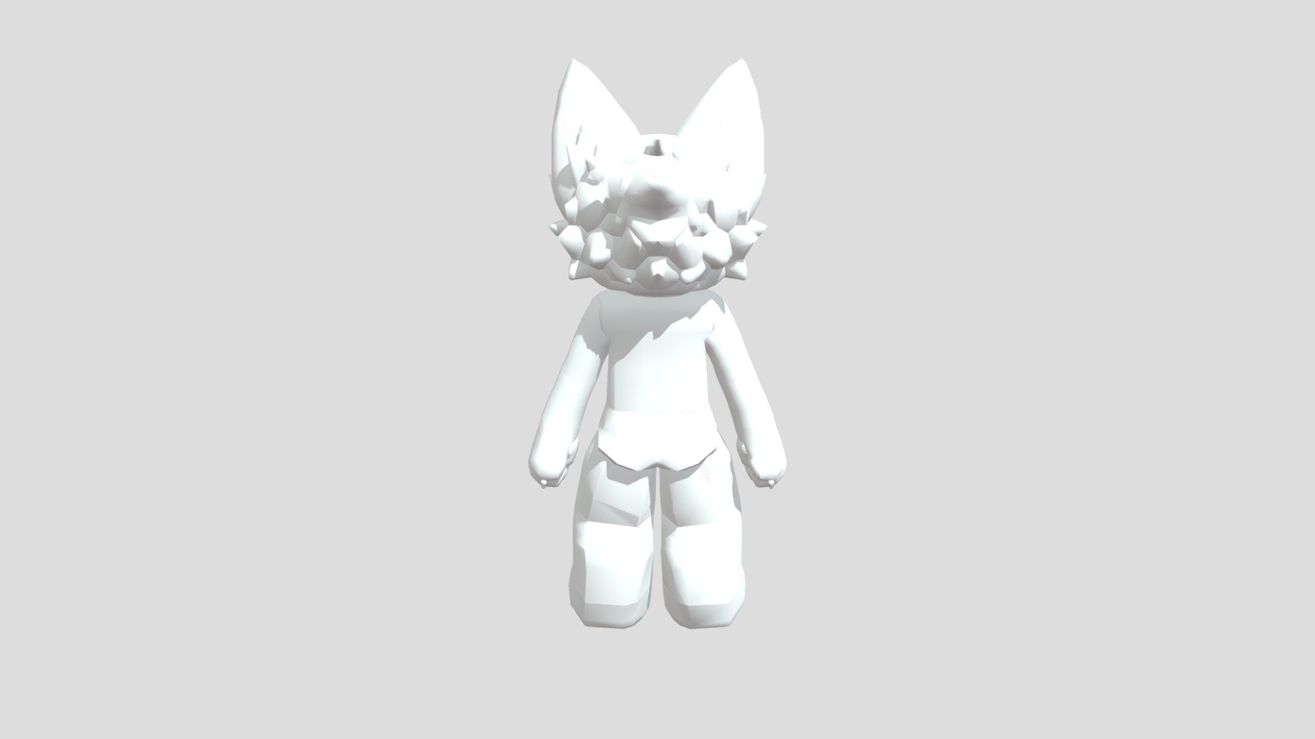 Furry from Roblox. No rig Free 3D model by White sketch [d771ba6]