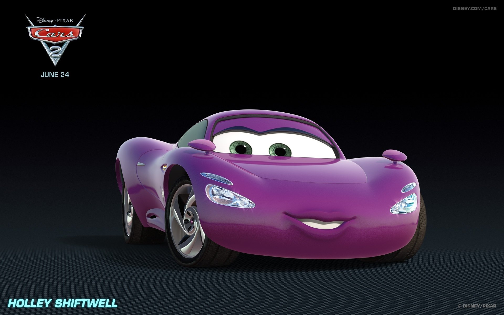 HD Wallpaper of Holley Shiftwell from Pixar's Cars 2
