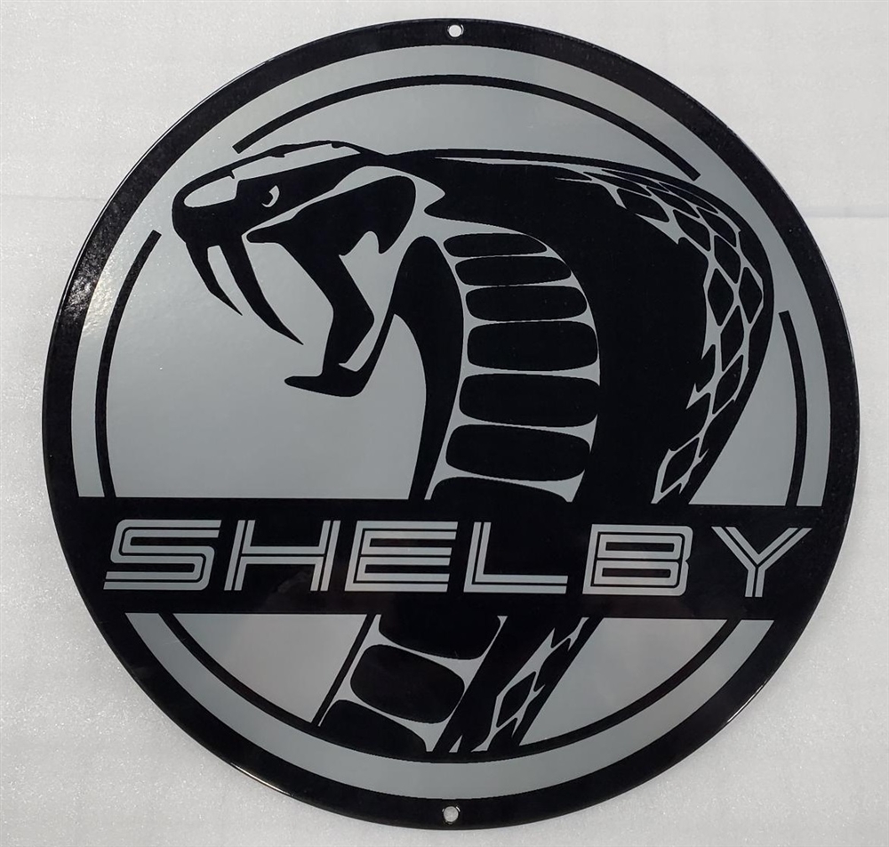 2024 Round Super Snake Metal Sign & Silver