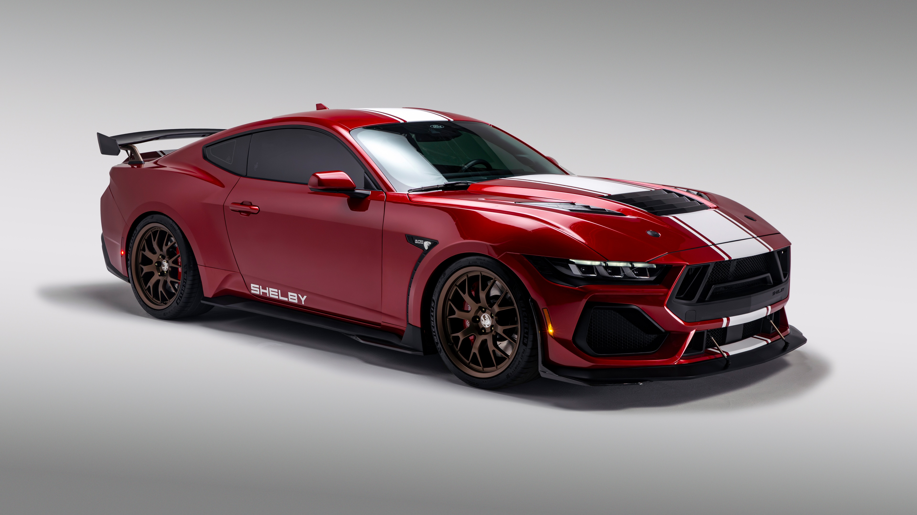 Shelby Super Snake Wallpaper 4K, Red cars, 2024, 5K