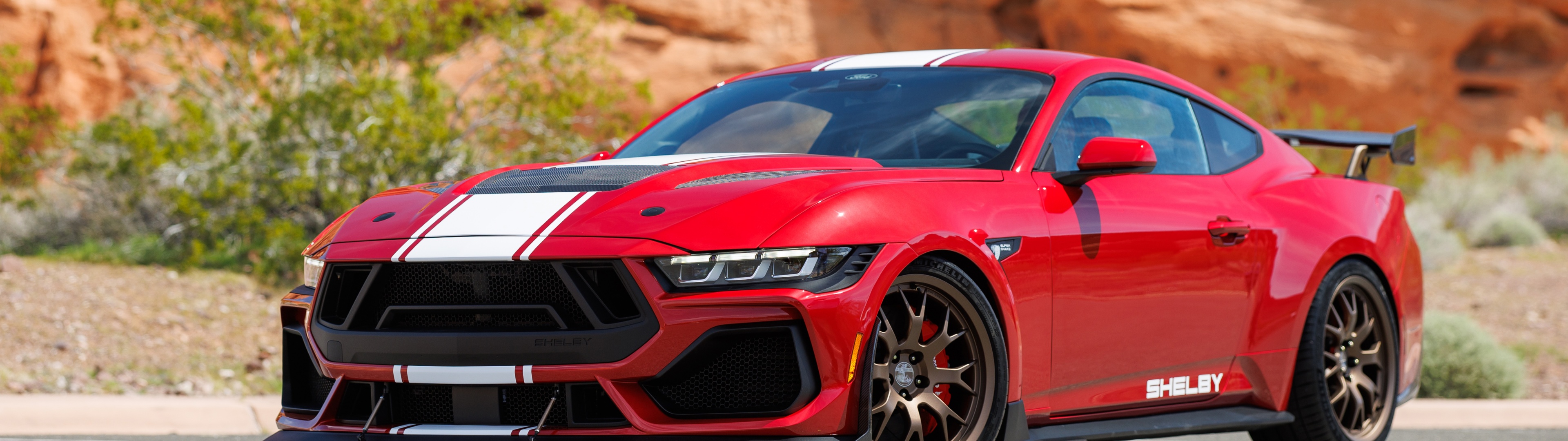 Shelby Super Snake Wallpaper 4K, 2024, 5K, Red cars