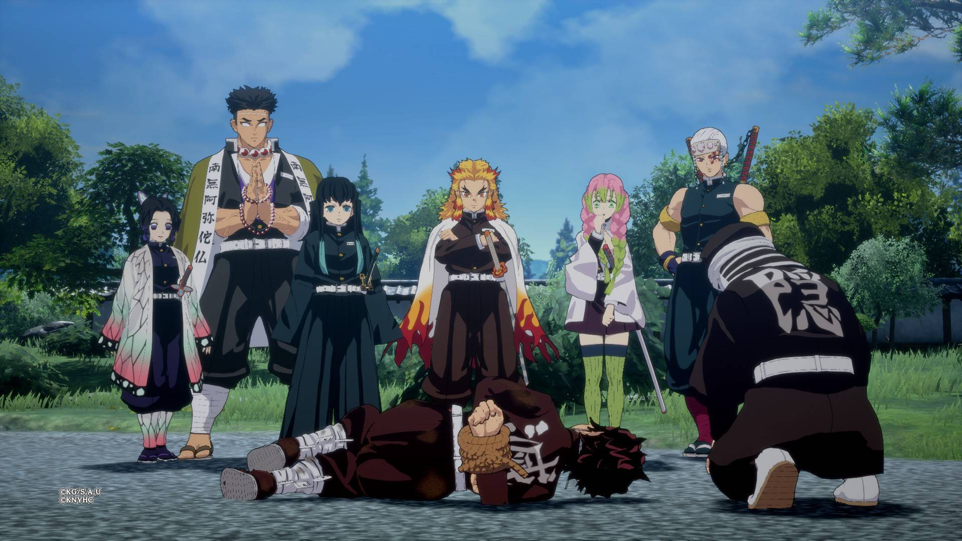 Download Kimetsu No Yaiba Hashiras With Tanjiro Wallpaper