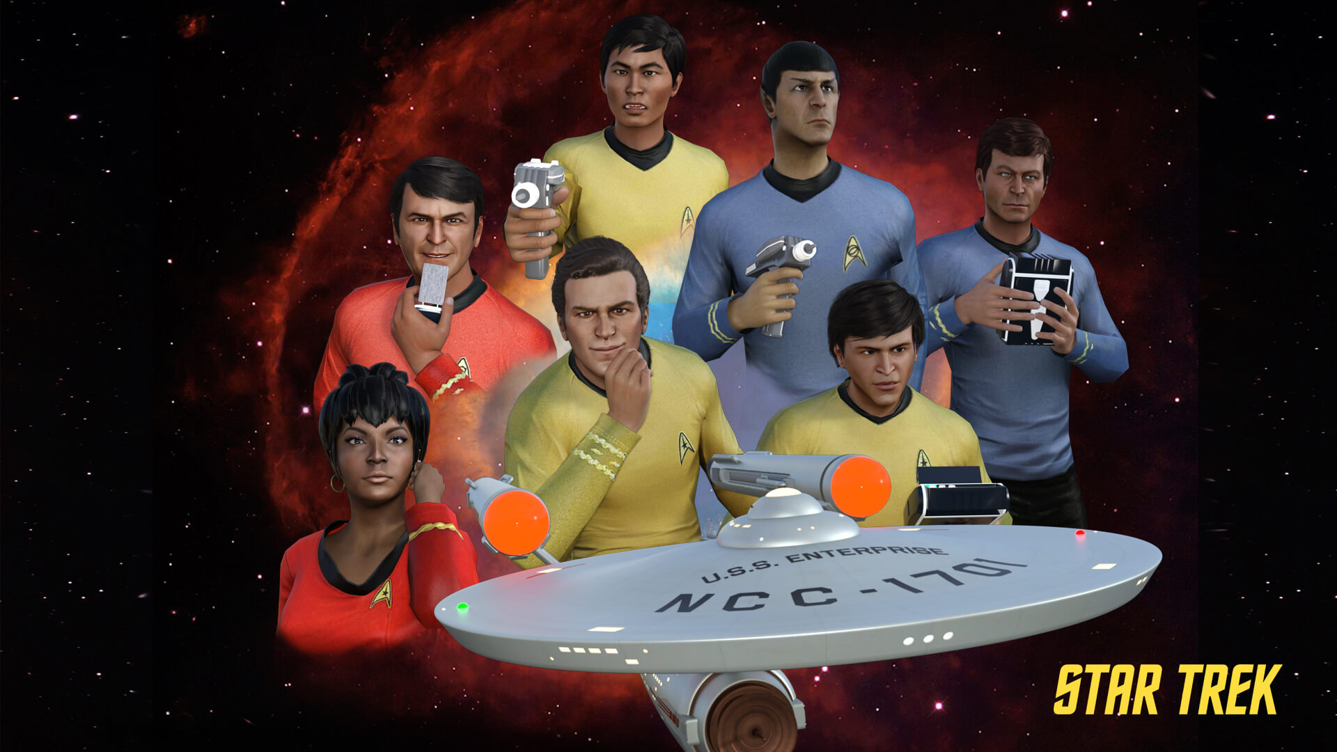 Wallpaper Star Trek The Original Series 3D Render