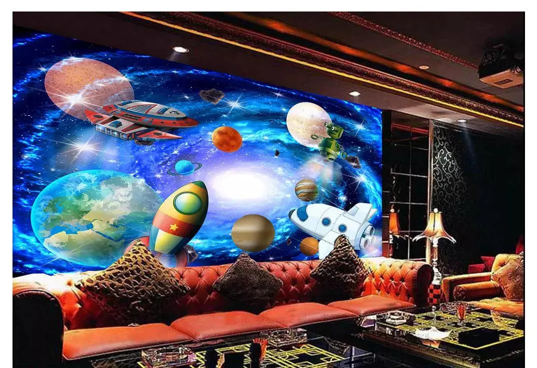 Star Trek Universe Planet Customized Large Scale 3D Photo Wallpaper Mural Decoration