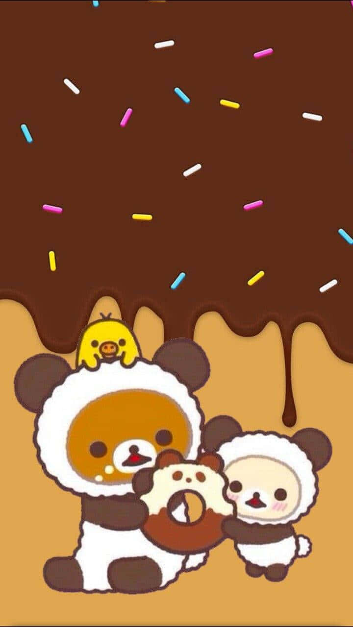 Download Adorable Kawaii Rilakkuma Bear Wallpaper