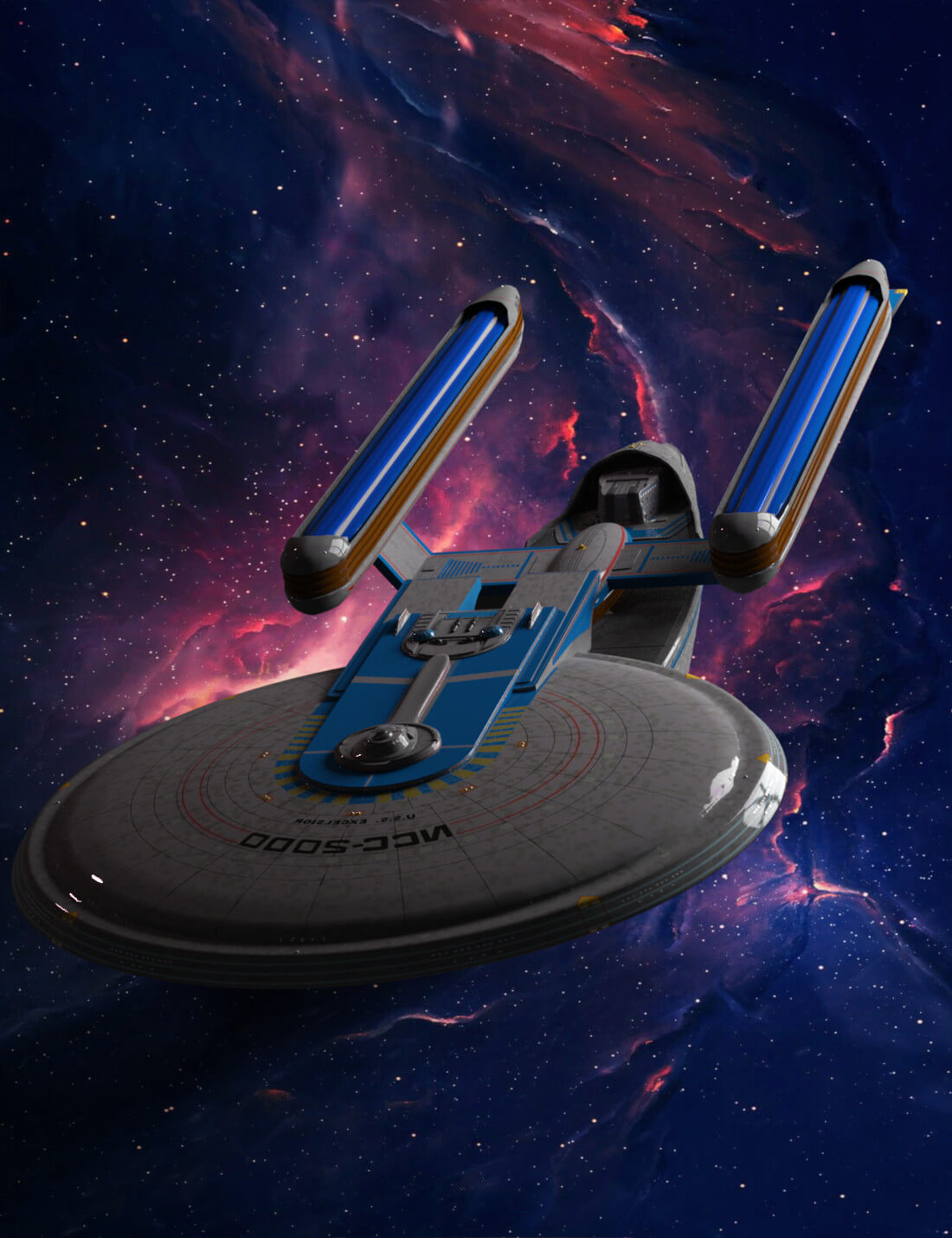 USS Excelsior 5000 for Universal & Object