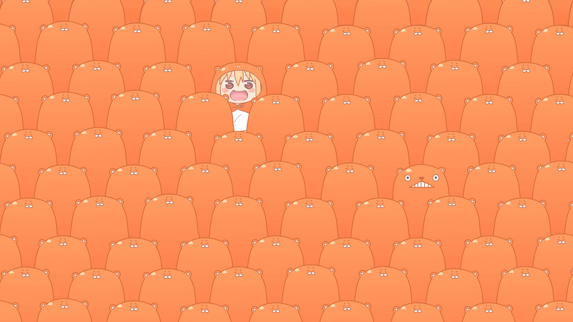 Download Umaru With Cute Orange Bears Wallpaper