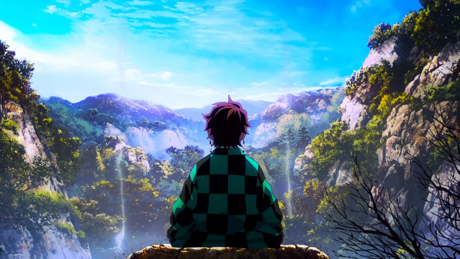 Tanjiro Kamado Mountain Meditation Animated Wallpaper
