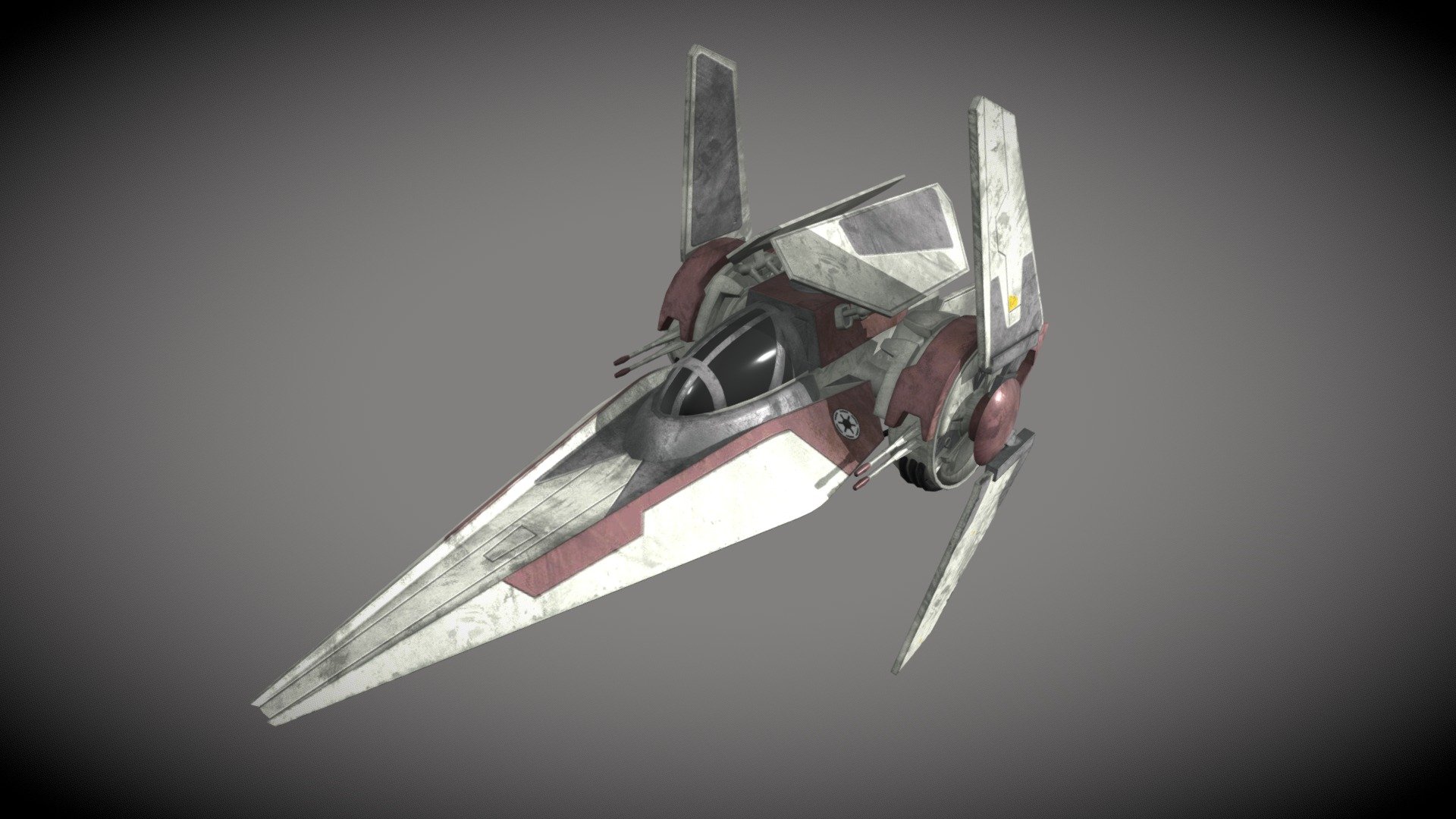 V Wing Starfighter Model By Facundo.Olmedo [10258e7]