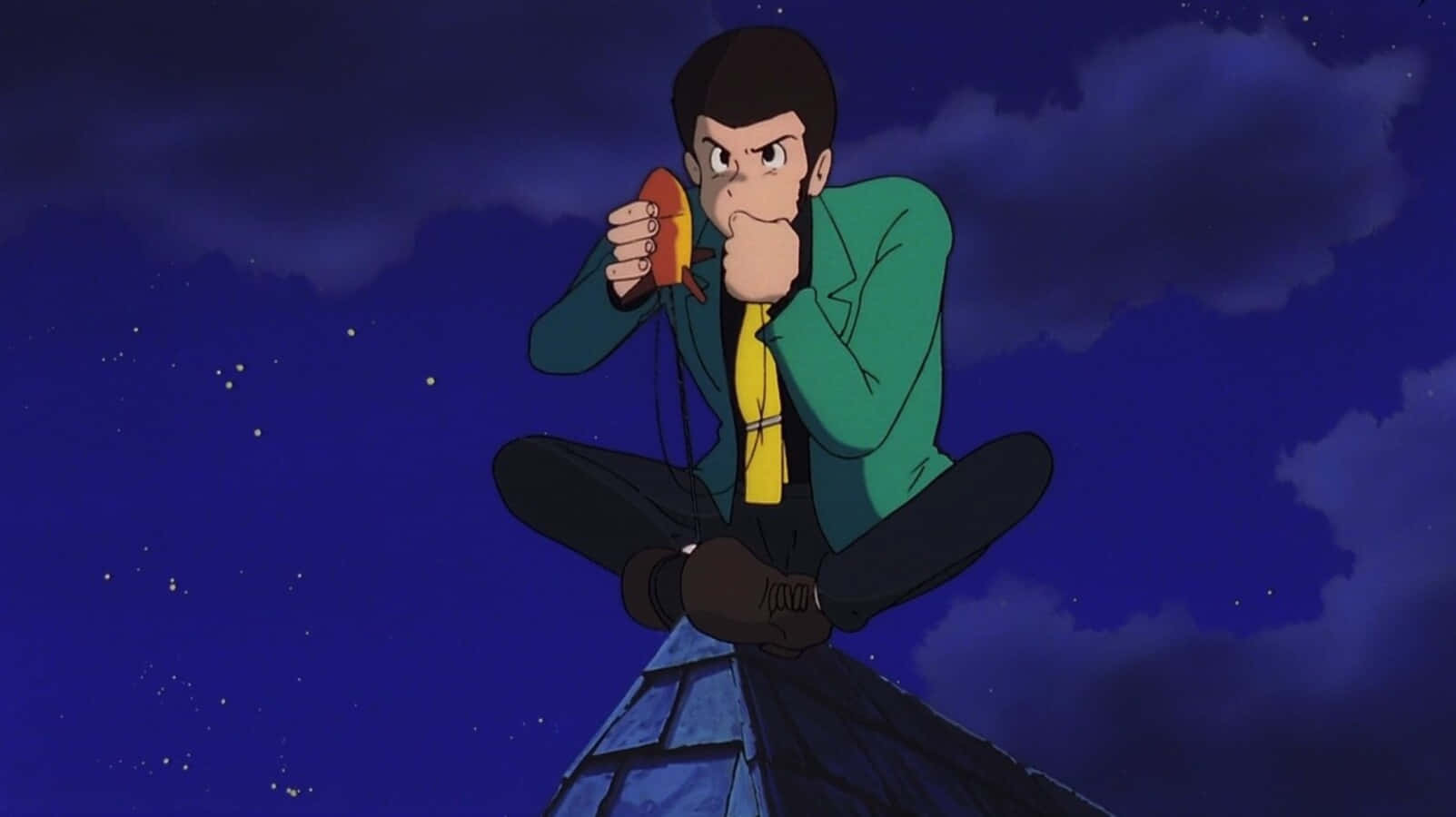 Download Lupin III and friends in action at The Castle of Cagliostro Wallpaper