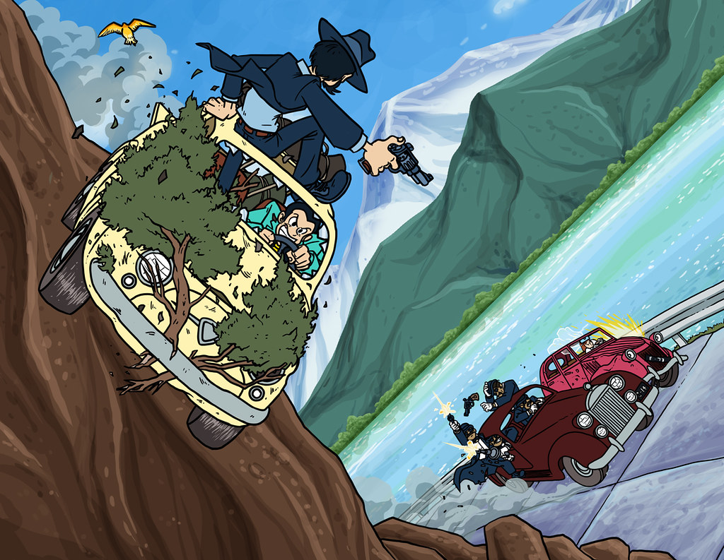 Lupin III: Castle of Cagliostro. Inspired by a recent viewi