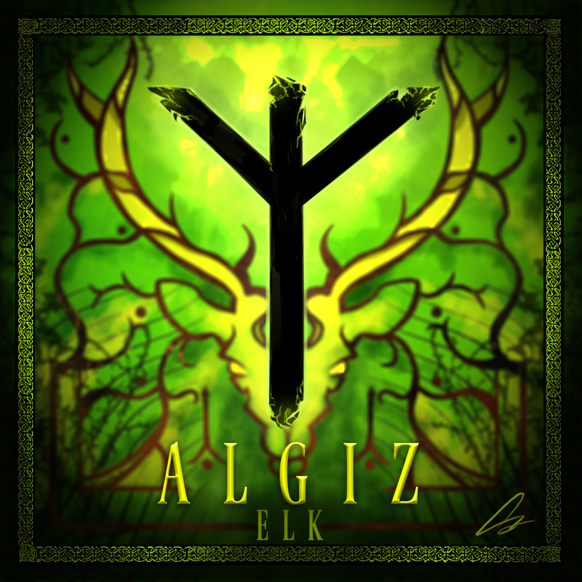 The Rune Series: ALGIZ (Elk)