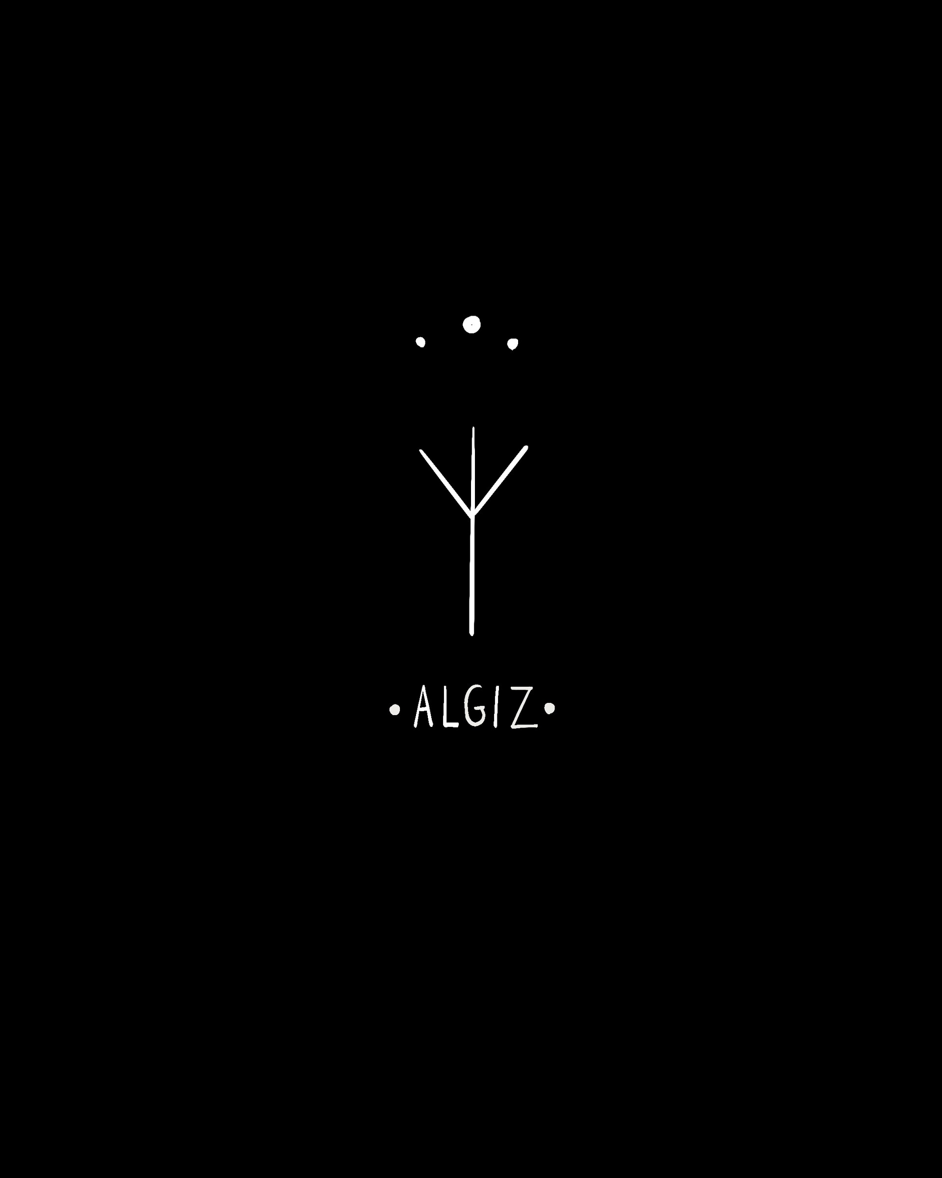 Algiz art of the runes