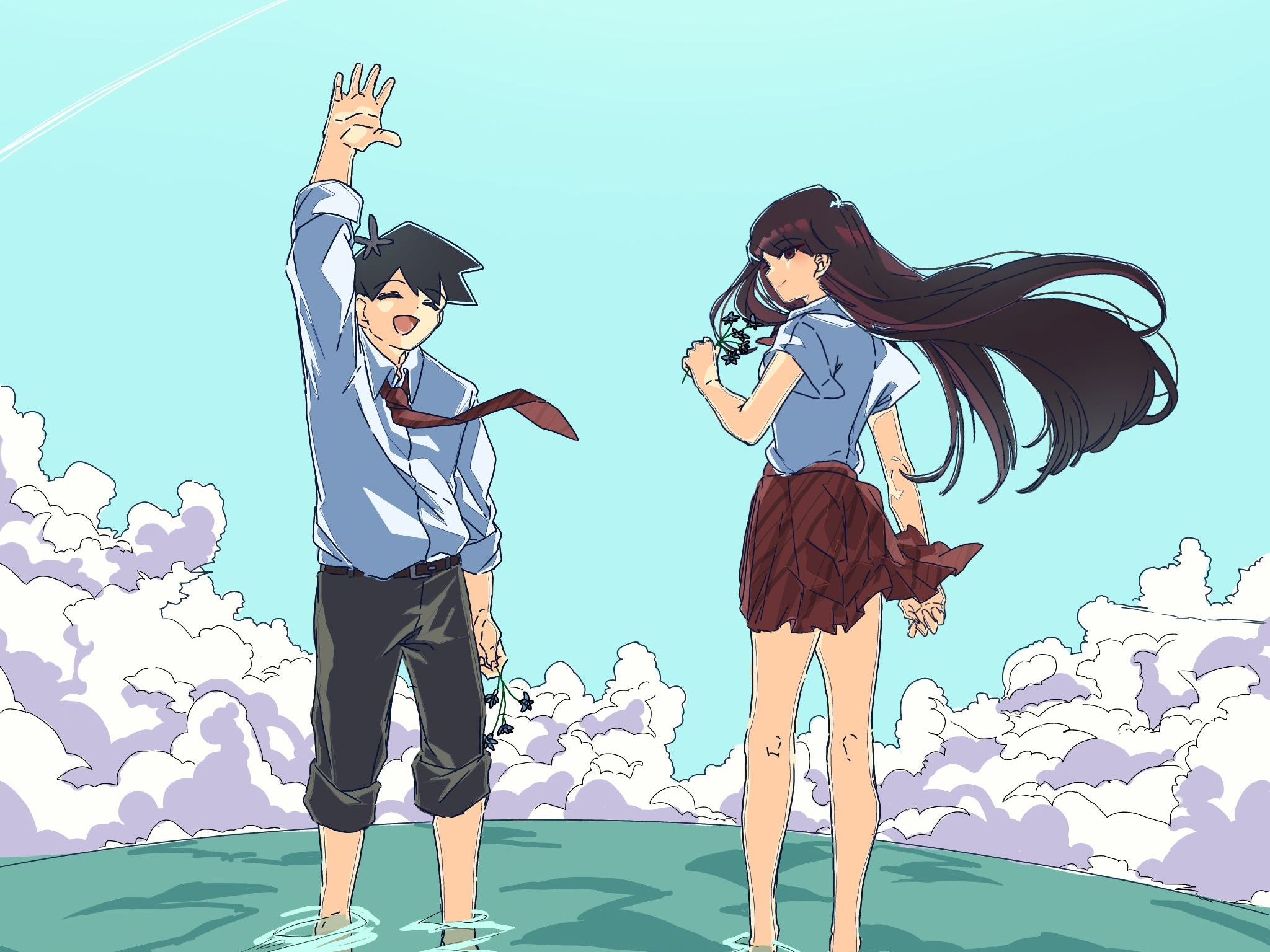 Download Tadano Hitohito Komi Shouko Anime Komi Can't Communicate HD Wallpaper