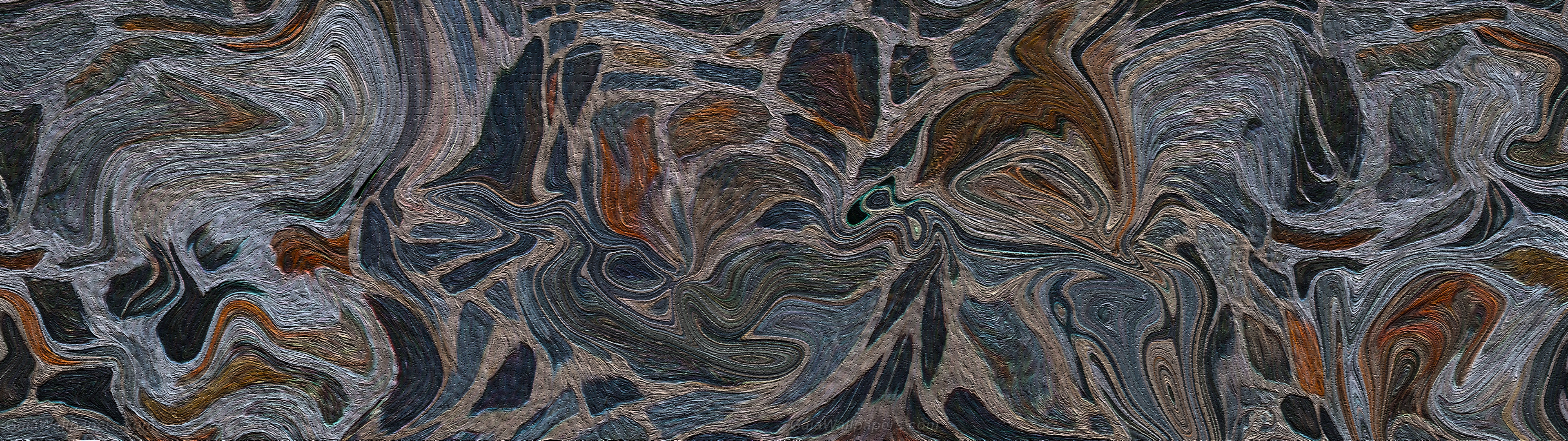 Abstract rock deformation wallpaper 3840x1080 Desktop Wallpaper