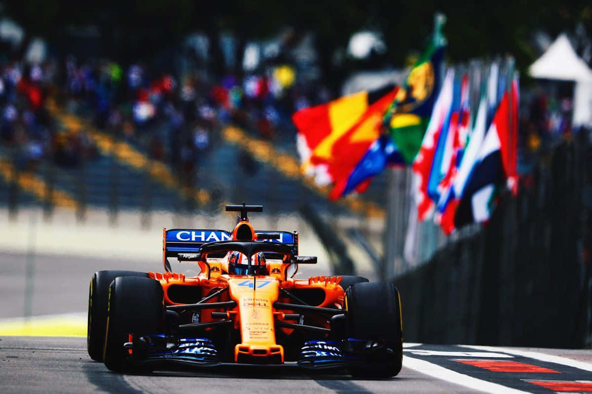 Download Lando Norris Soaring to Victory