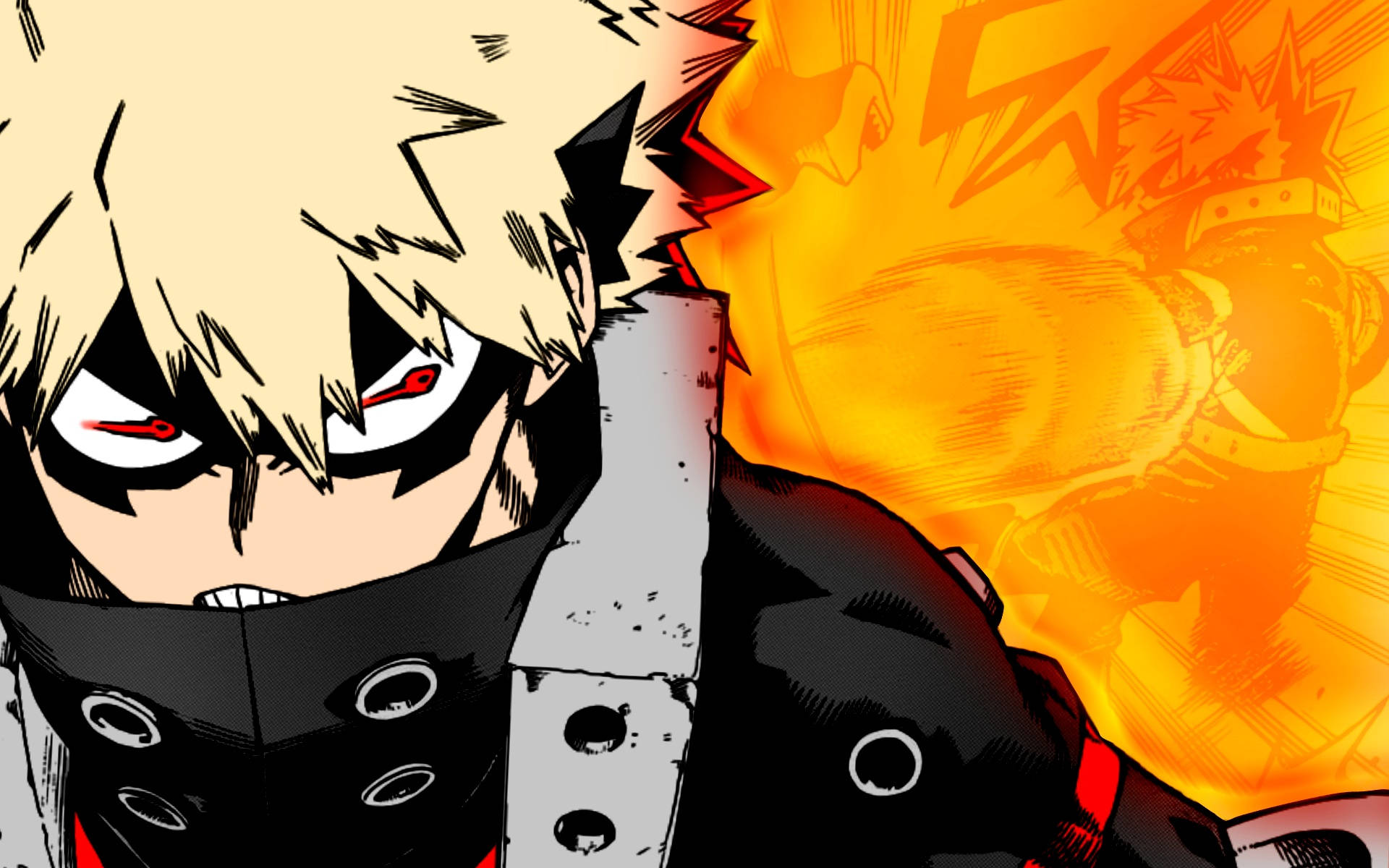 Download Bakugo Deformed Artwork Wallpaper