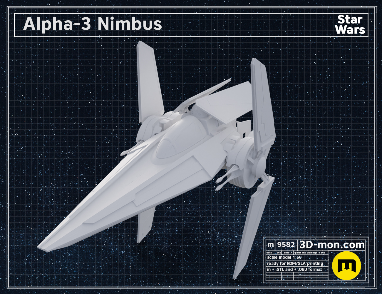 ⭐ Alpha 3 Nimbus・ 3D File For 3D Printing・Cults