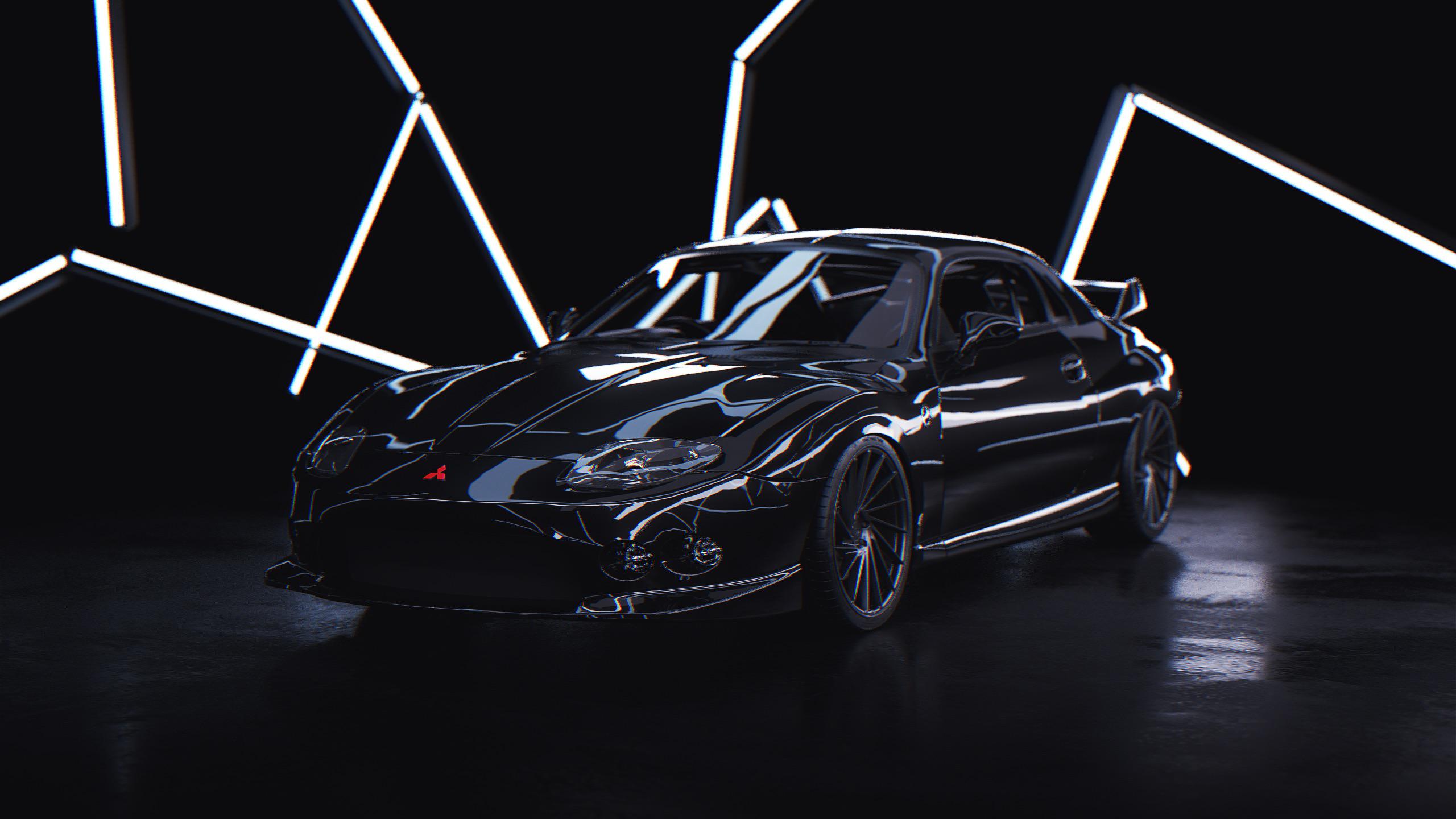 Had someone do a rendering of my 1994 Mitsubishi FTO GPX