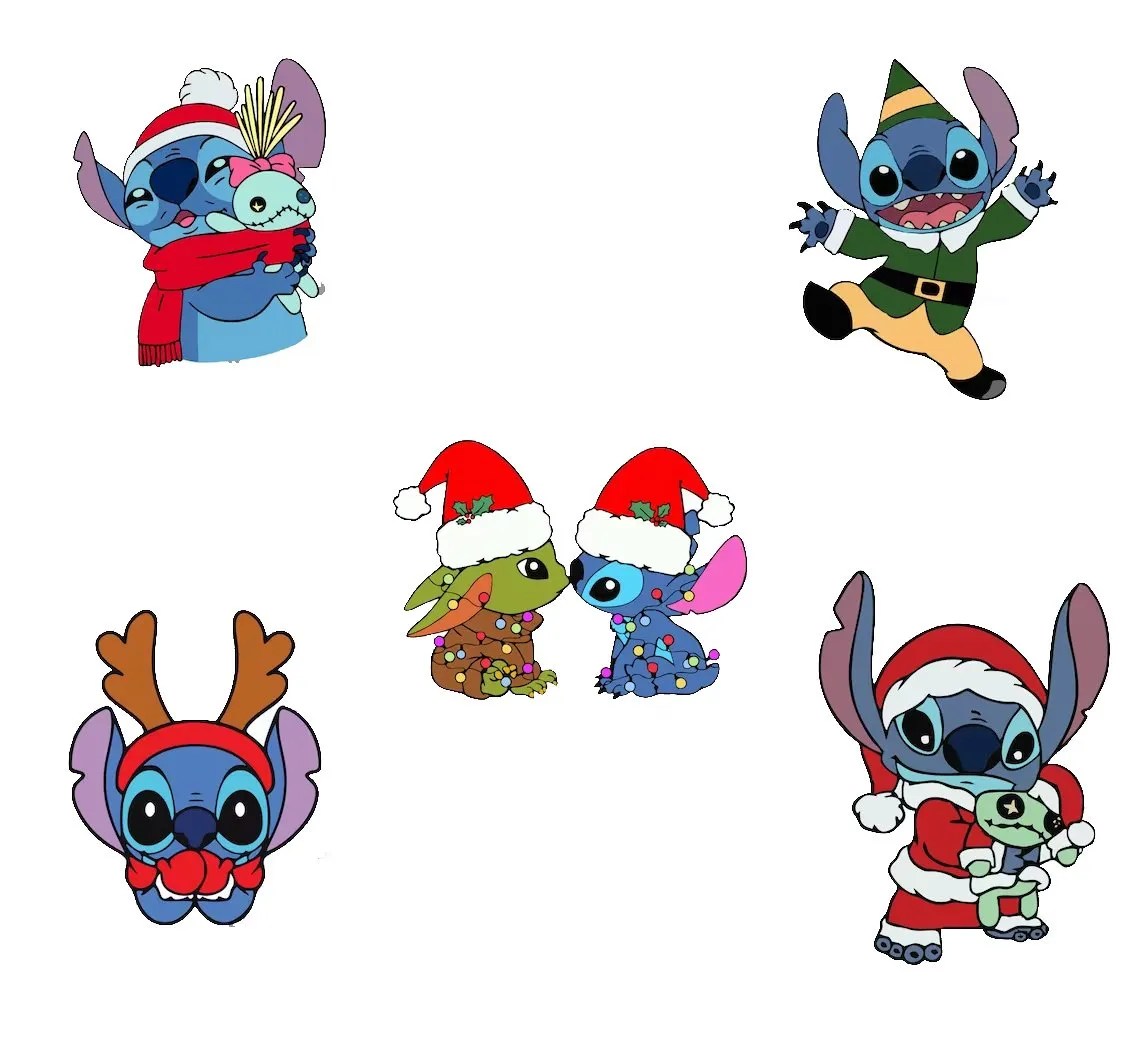 Stitch Christmas Svg Png Bundle, UPP1469. UPPLOP Graphics Resources