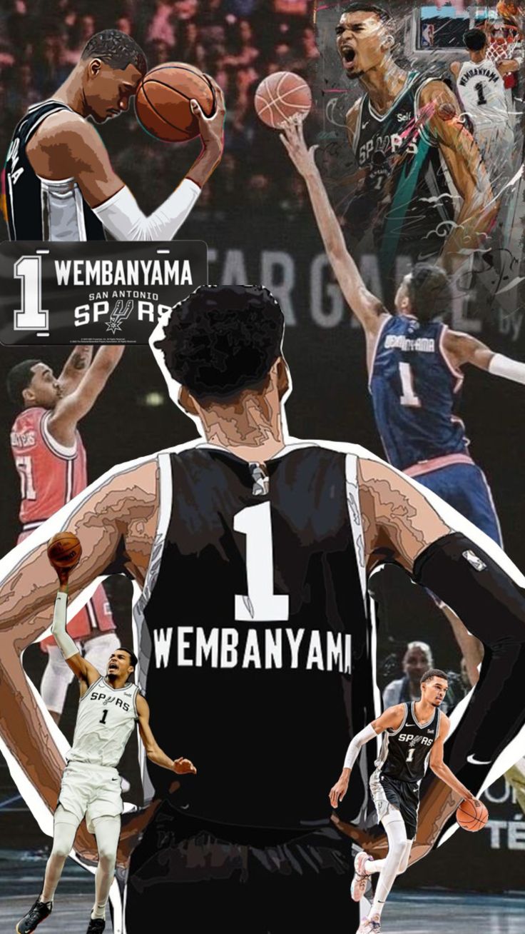 basketball #wembanyama #wemby #spurs #nba #sports #wallpaper