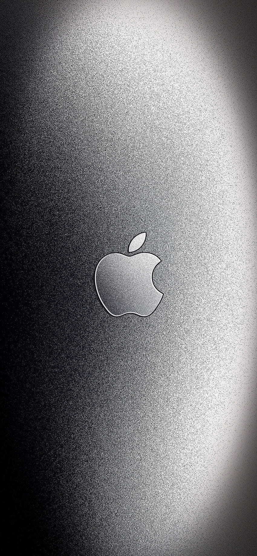 Desktop Wallpaper Aluminum Apple Logo For IPhone Metal Shiny Steel Metallic