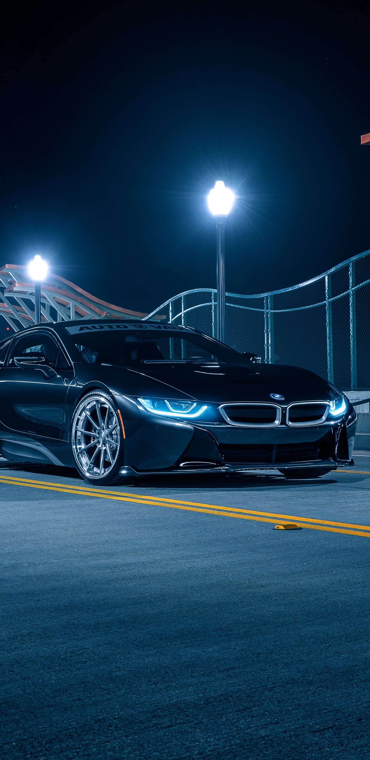 Phone wallpaper: Bmw I8, Bmw, Supercar, Night, Vehicles, Vehicle, Car 1135993