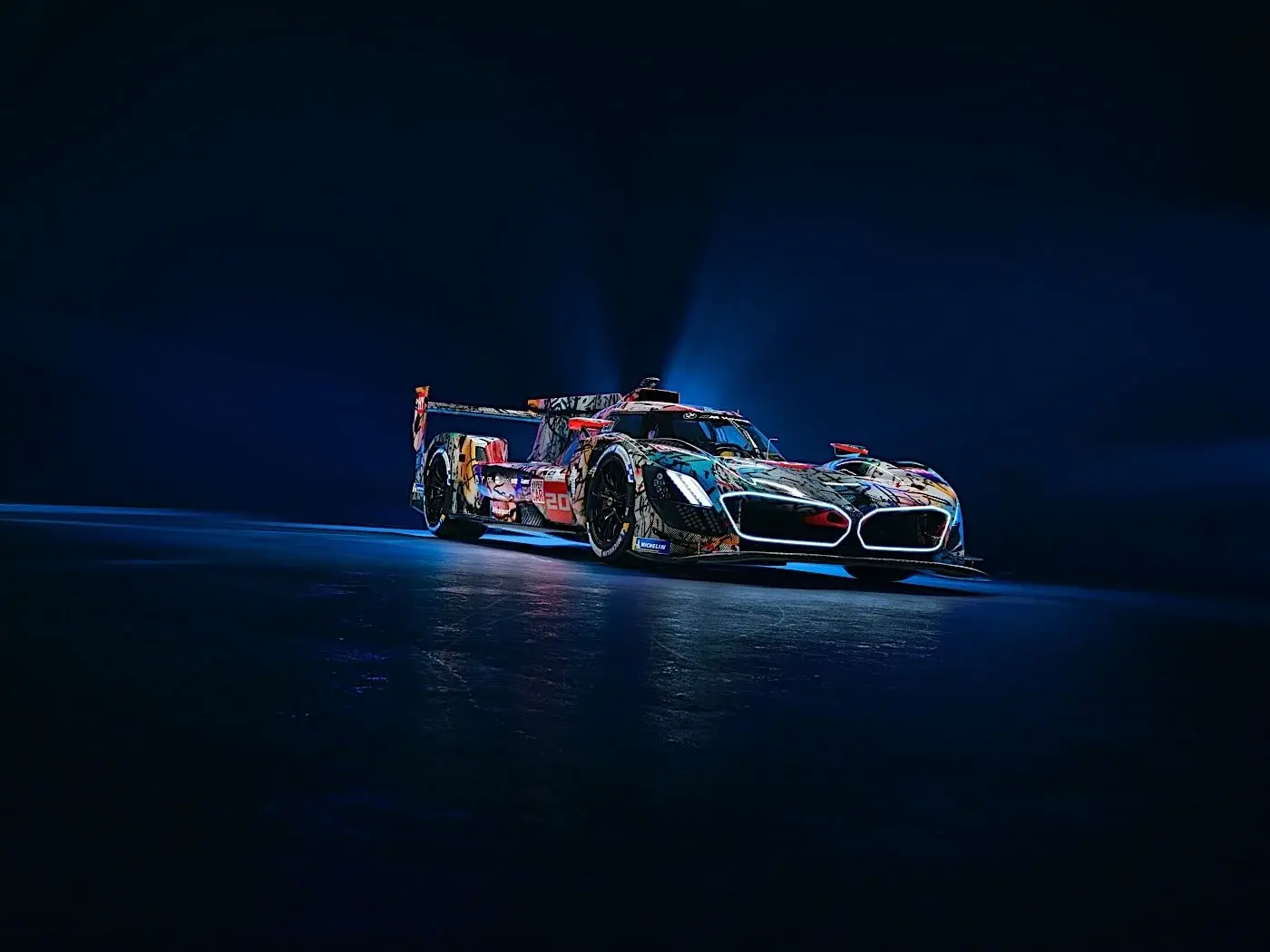 BMW M Hybrid V8's Wild Art Car Wrap for 2024 Le Mans