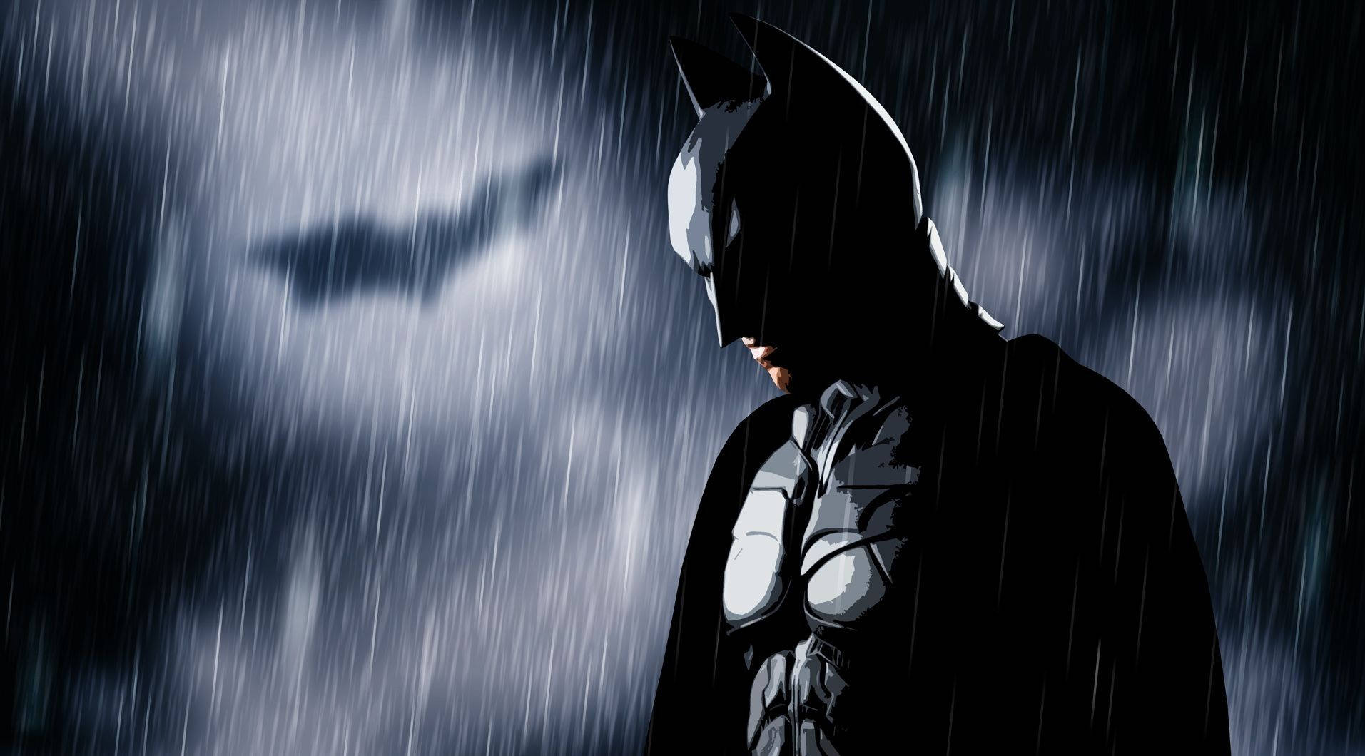 Download Dark Rain Batman Animated Desktop Wallpaper