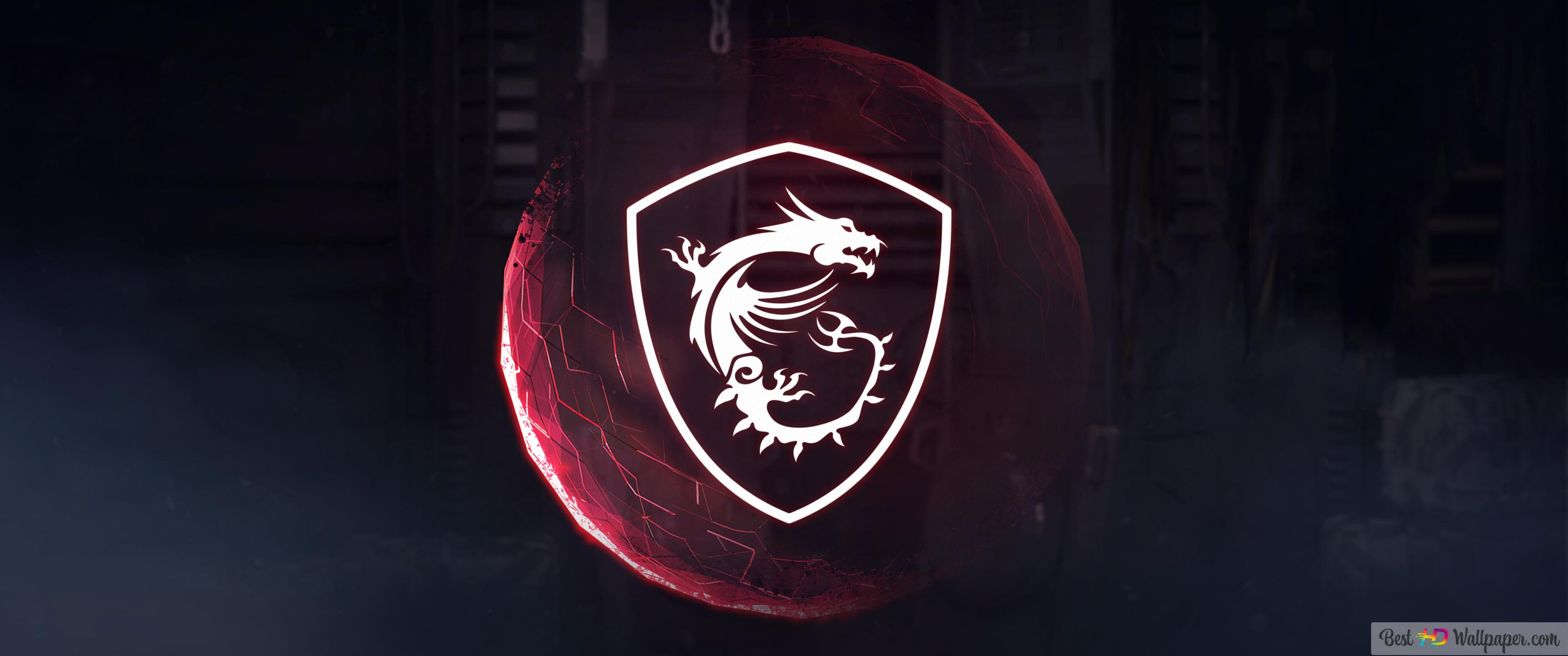MSI Logo and Ball 4K wallpaper download