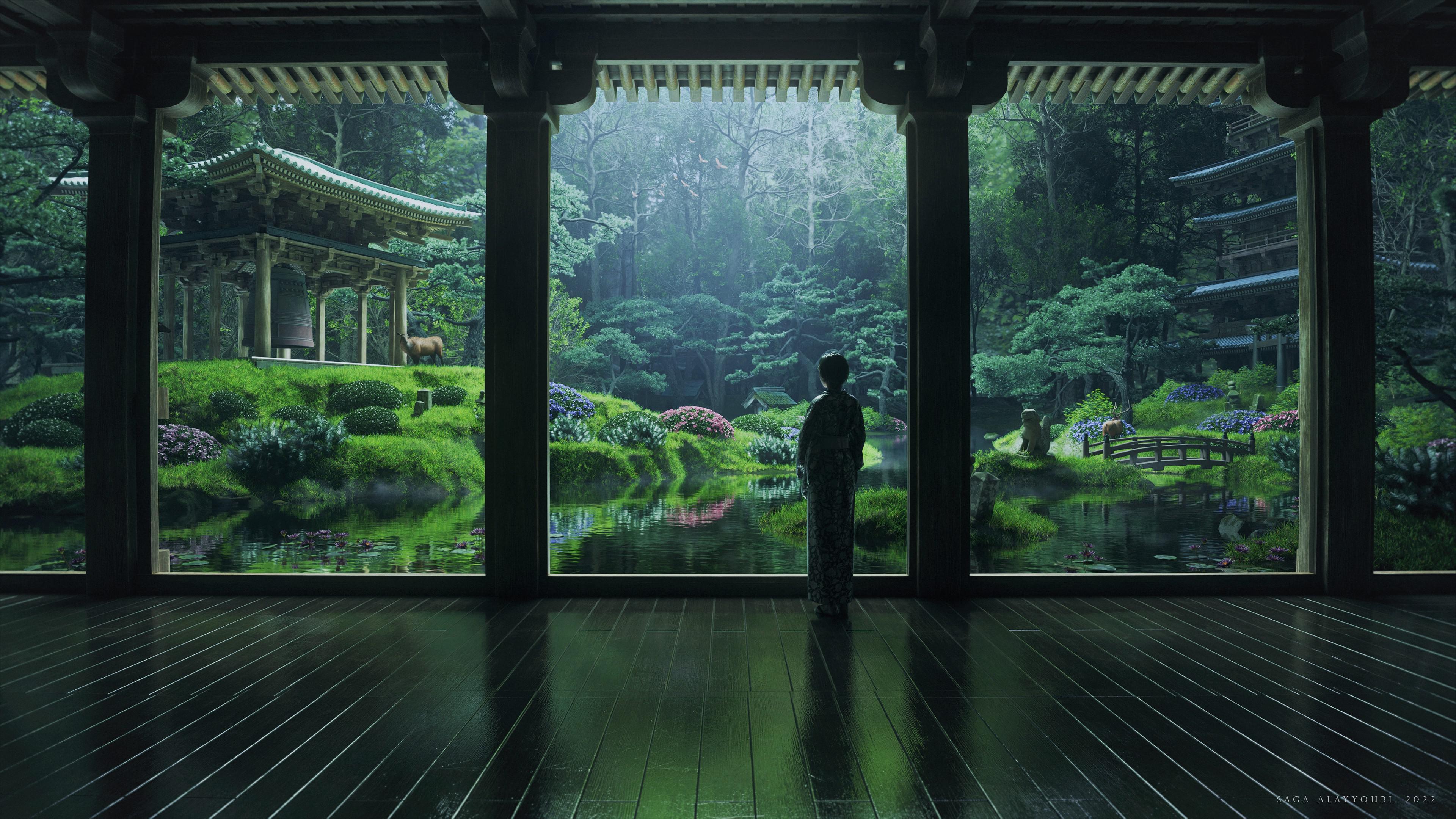 Another day, another wallpaper Dump(Heavy Japanese Influence). Drive Link in comments. The wallpaper range from 4k to ultrawide. (Can also be used on 1080p or 720p panels)