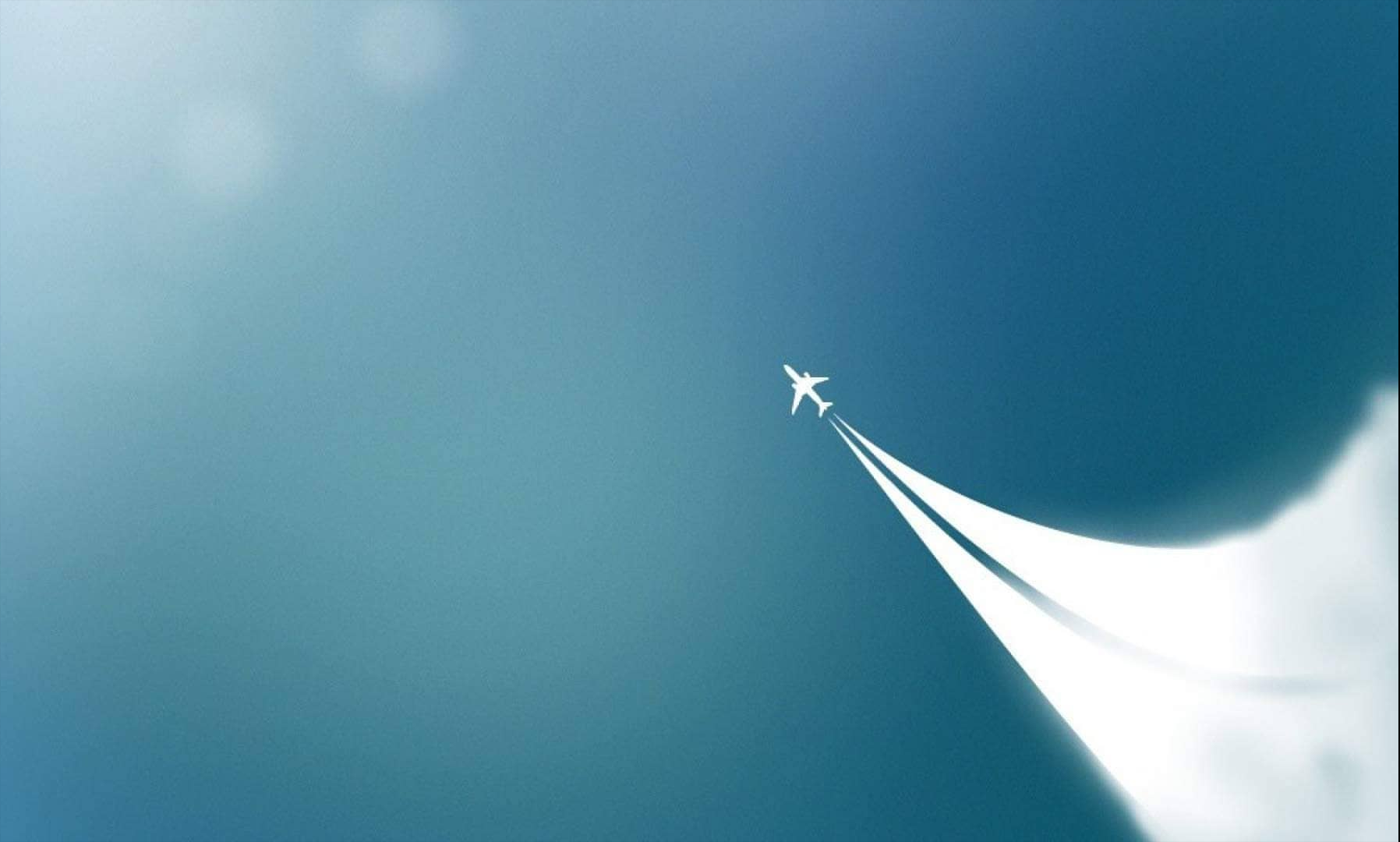 Plane contrails wallpaper