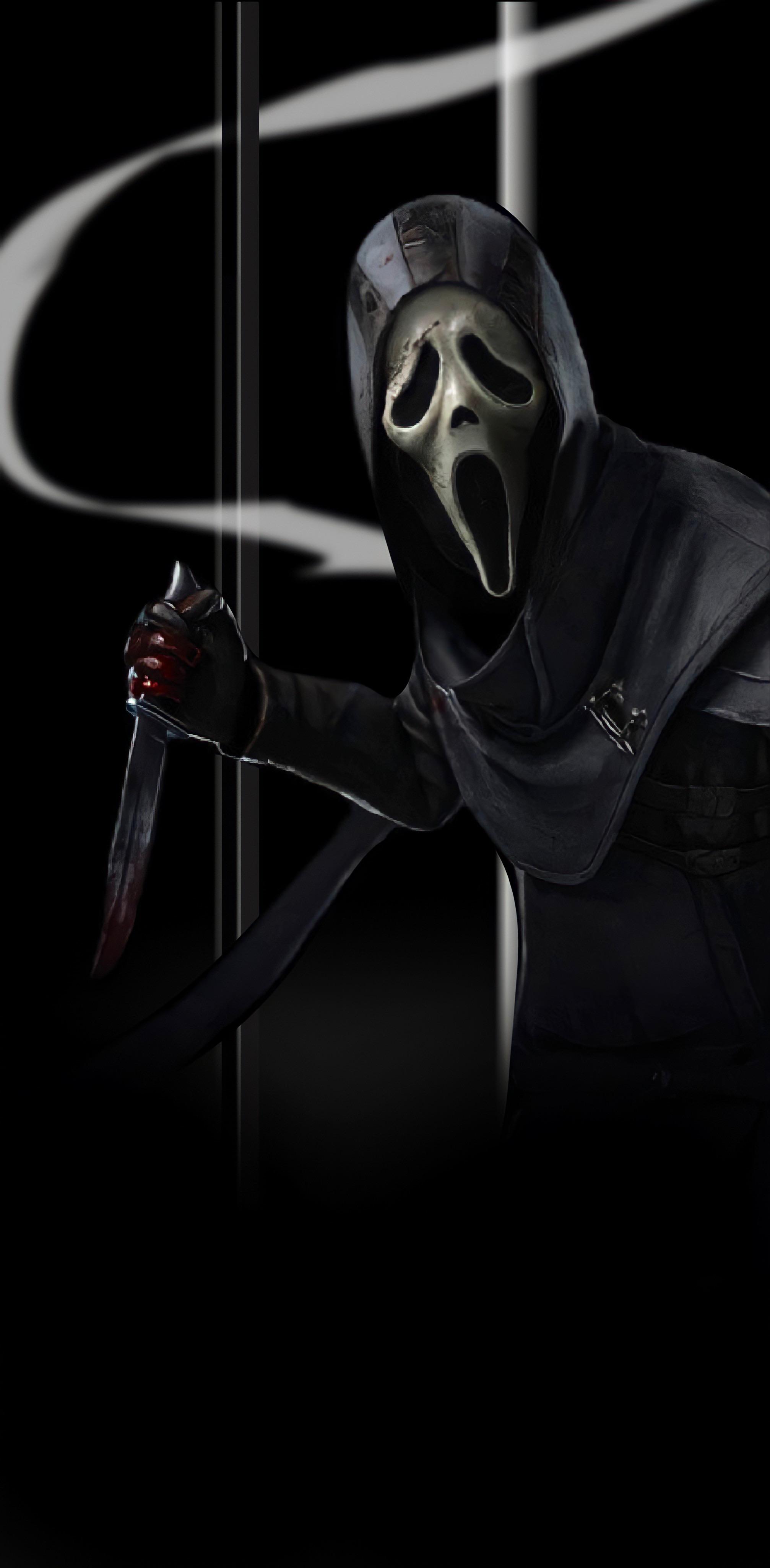 Ghostface phone wallpaper I made