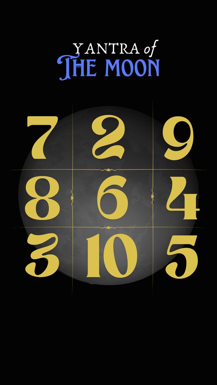 Indian Yantra of the moon