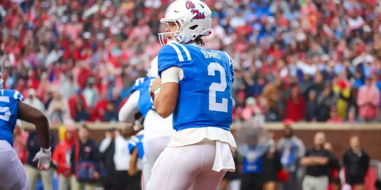 NFL Combine: Former Ole Miss QB Jaxson Dart discusses impact of Eli Manning and potential of Austin Simmons Rebel Walk