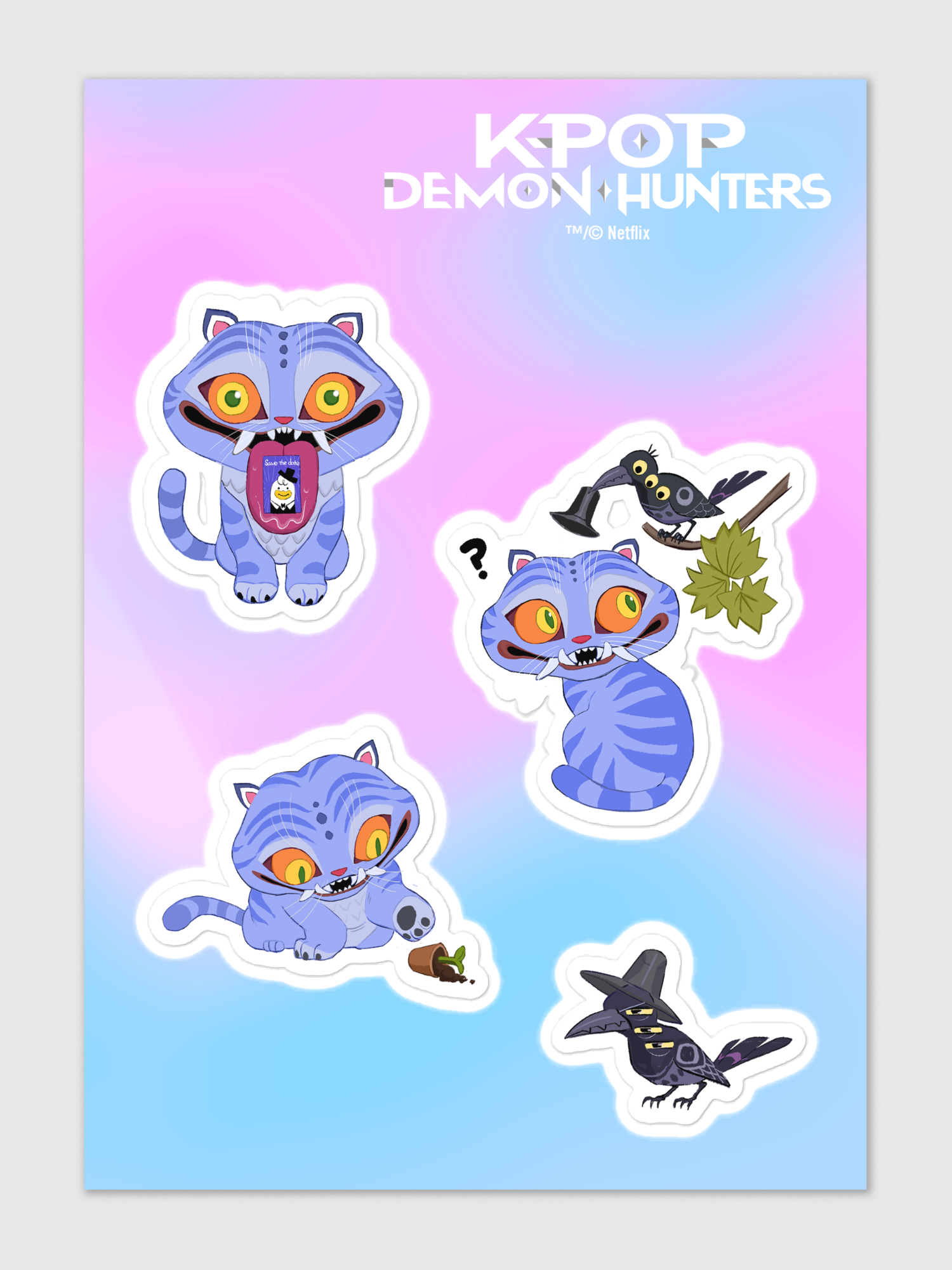 KPop Demon Hunters Sticker Sheets